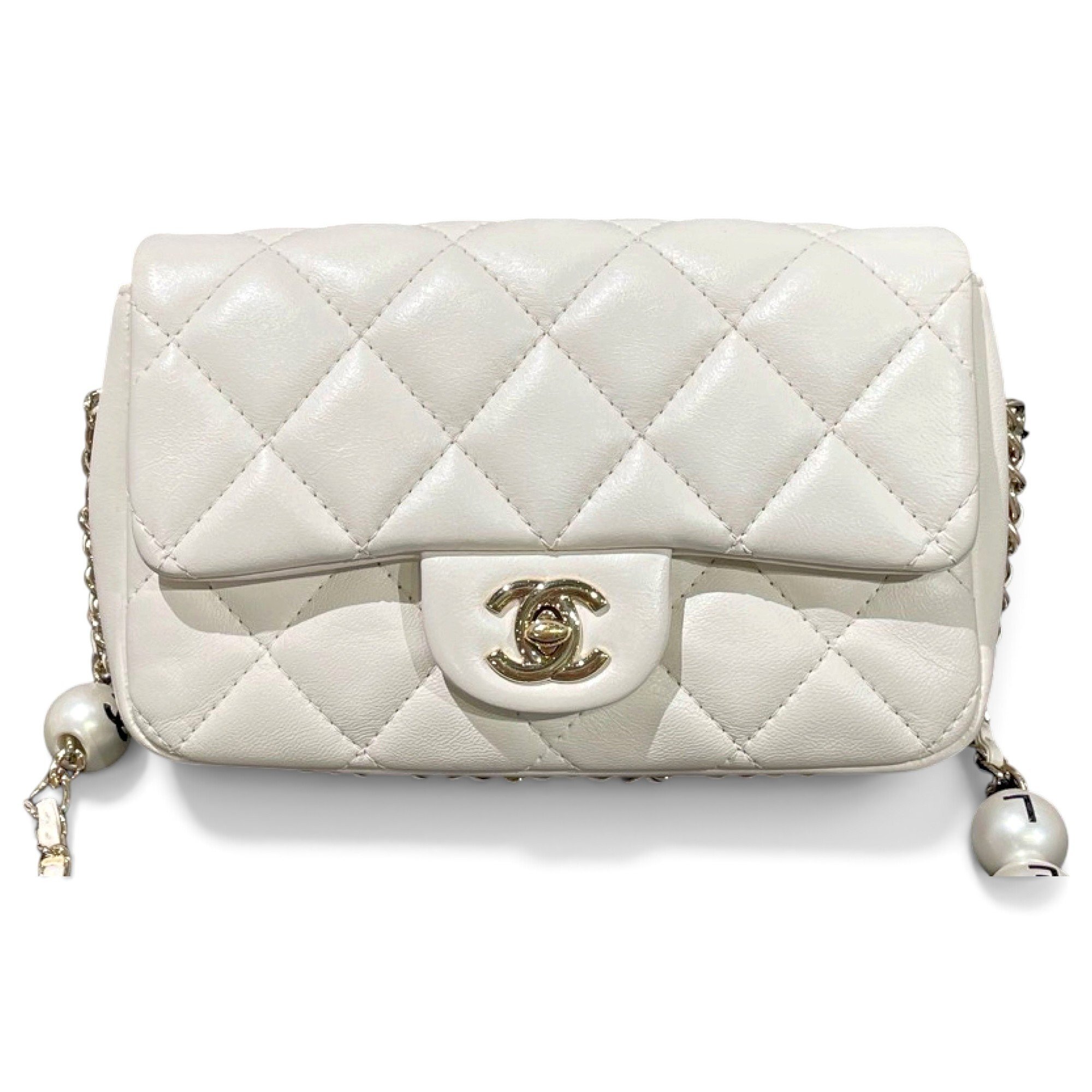 Wallet On Chain leather mini bag