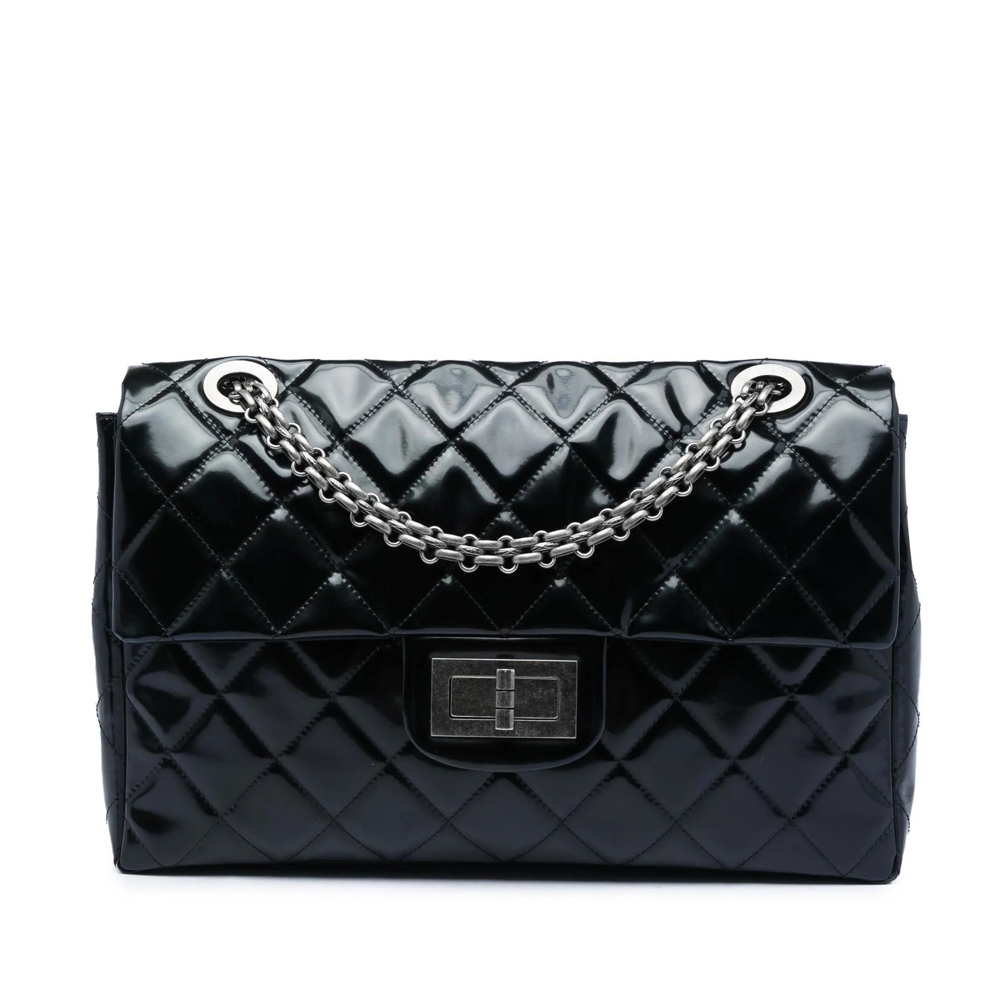 Patent leather handbag