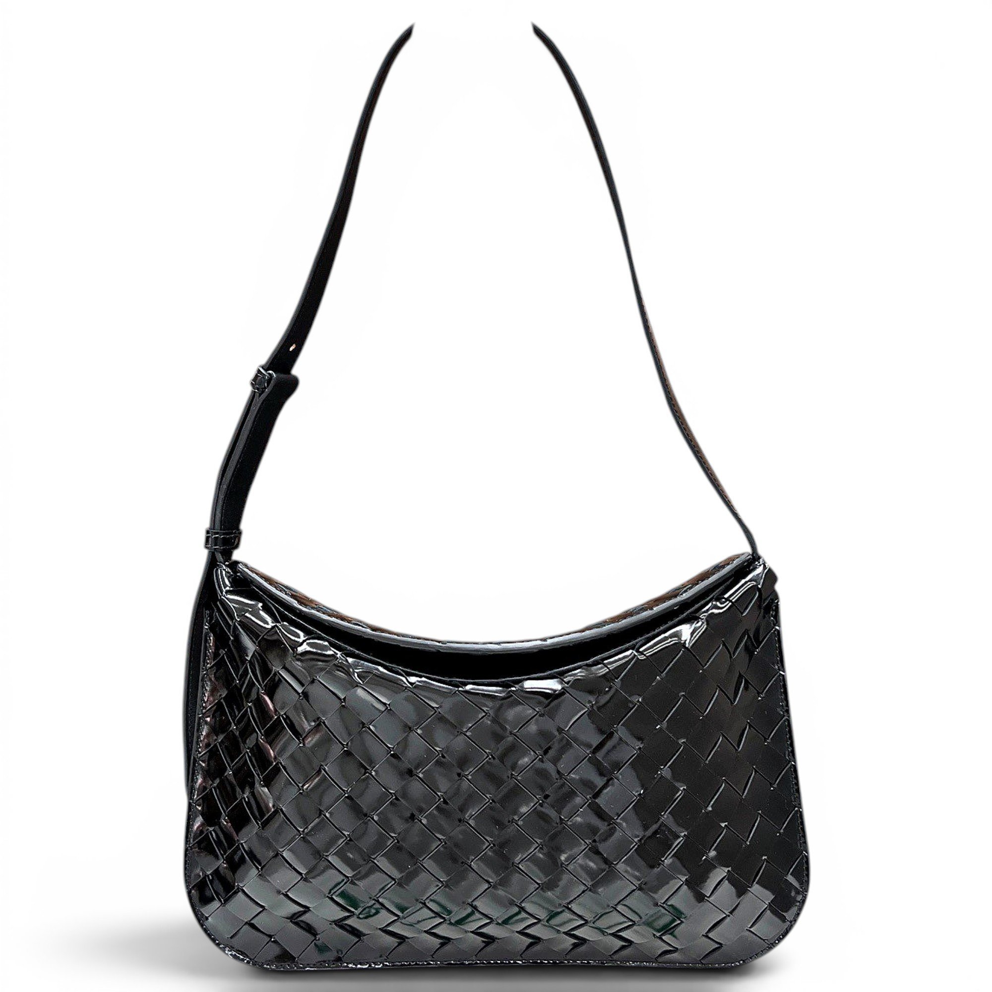 Patent leather handbag