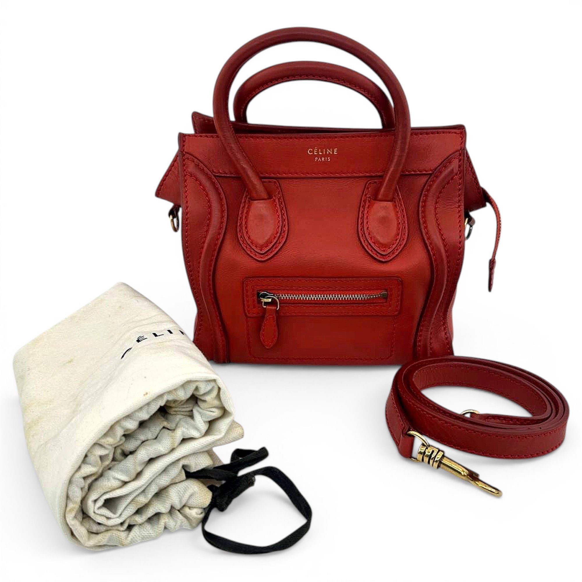 Nano Luggage leather handbag