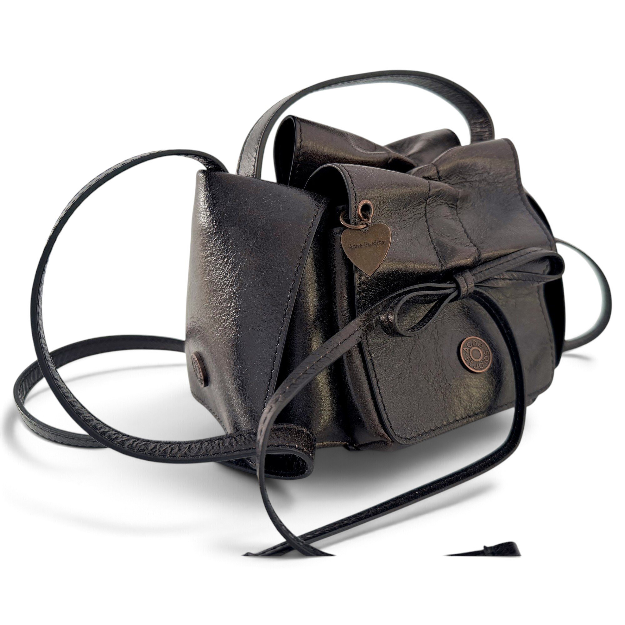 Acne Studios Multipocket leather crossbody bag