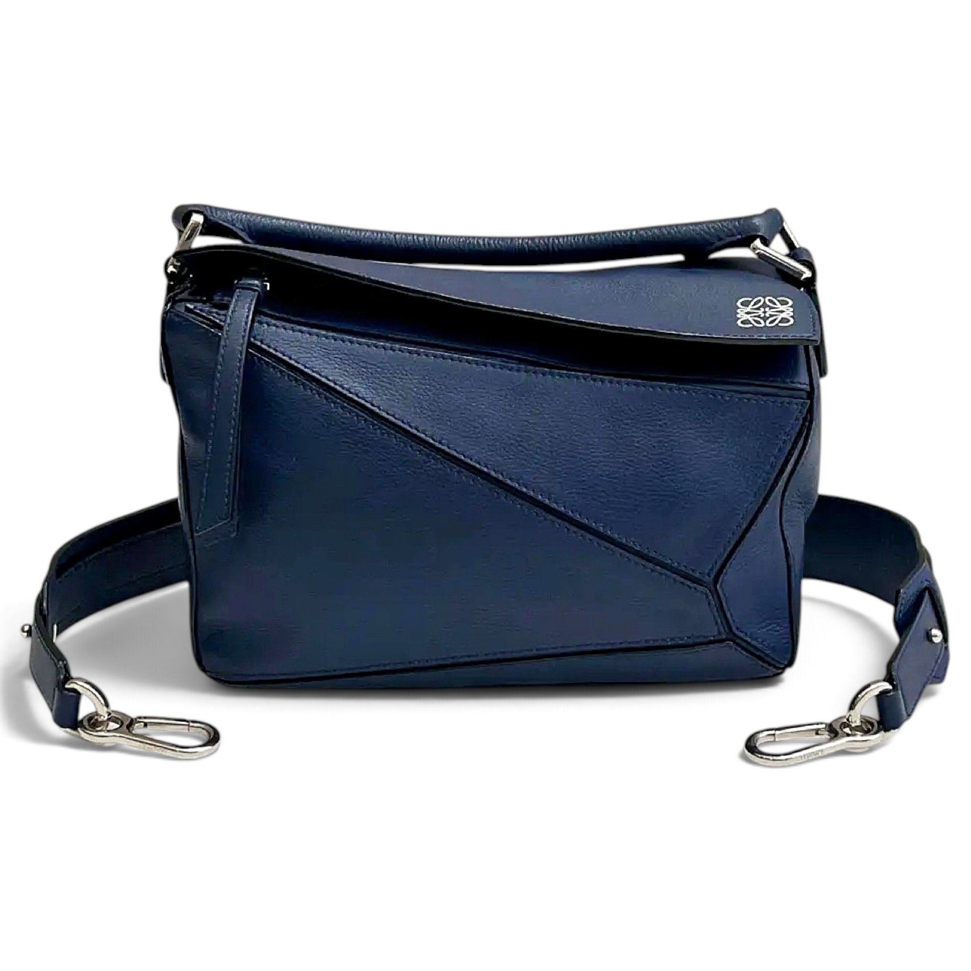 Puzzle leather crossbody bag