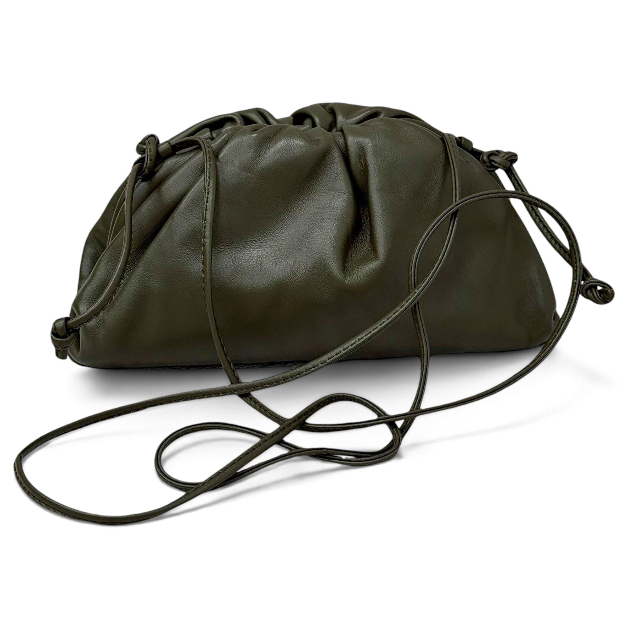 Pouch leather handbag