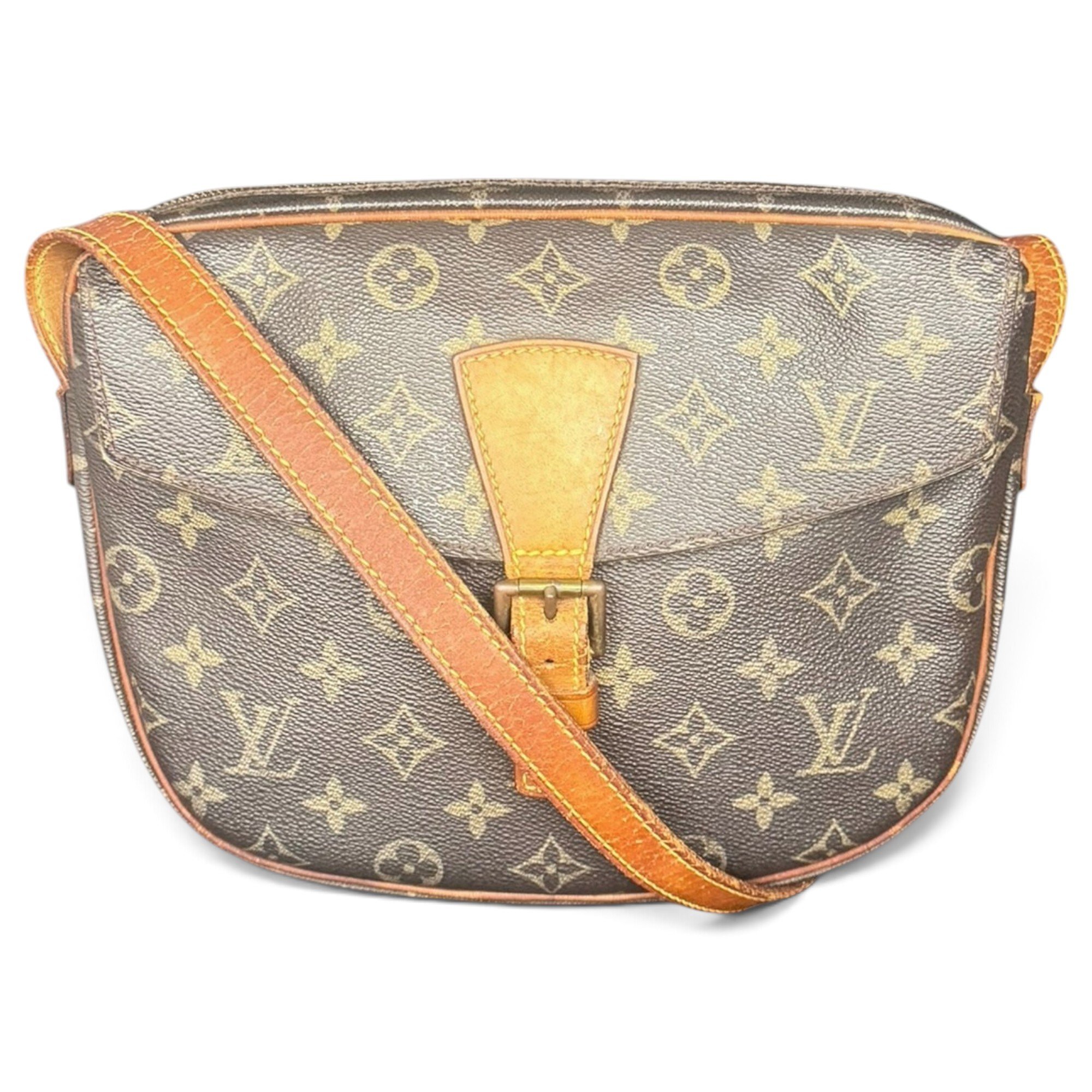 Jeune fille leather crossbody bag