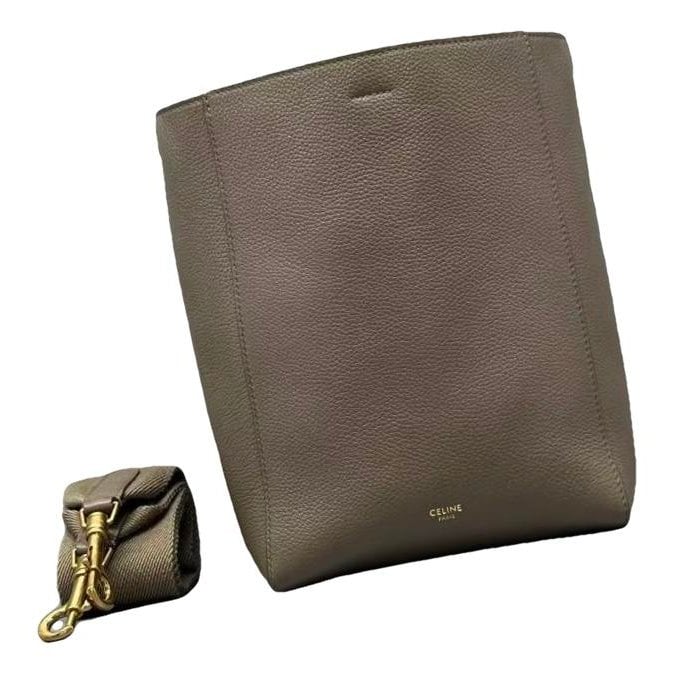 Seau Sangle leather handbag