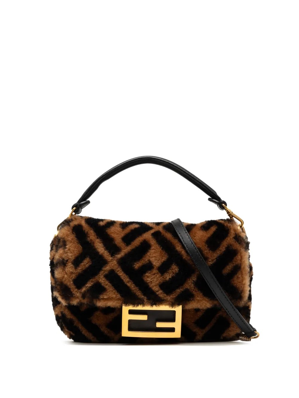 2010-2026 Mini Zucca Shearling Chain Baguette satchel