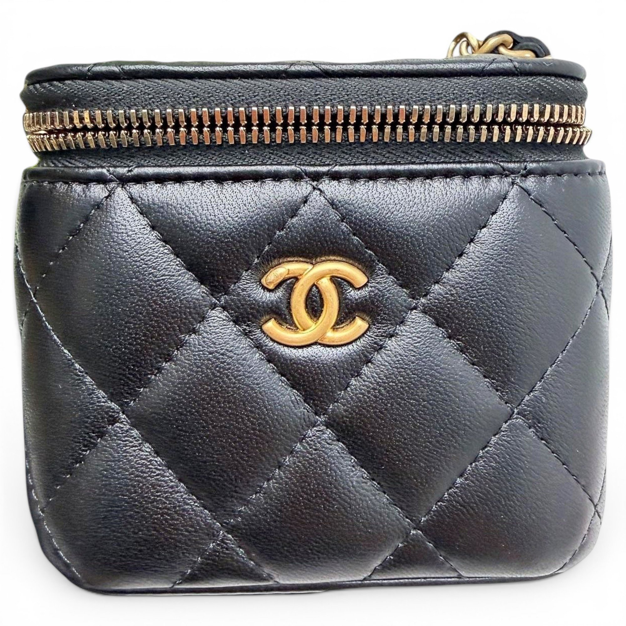 Trendy CC Vanity leather handbag