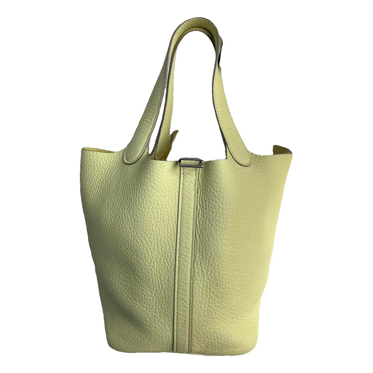 Picotin leather tote