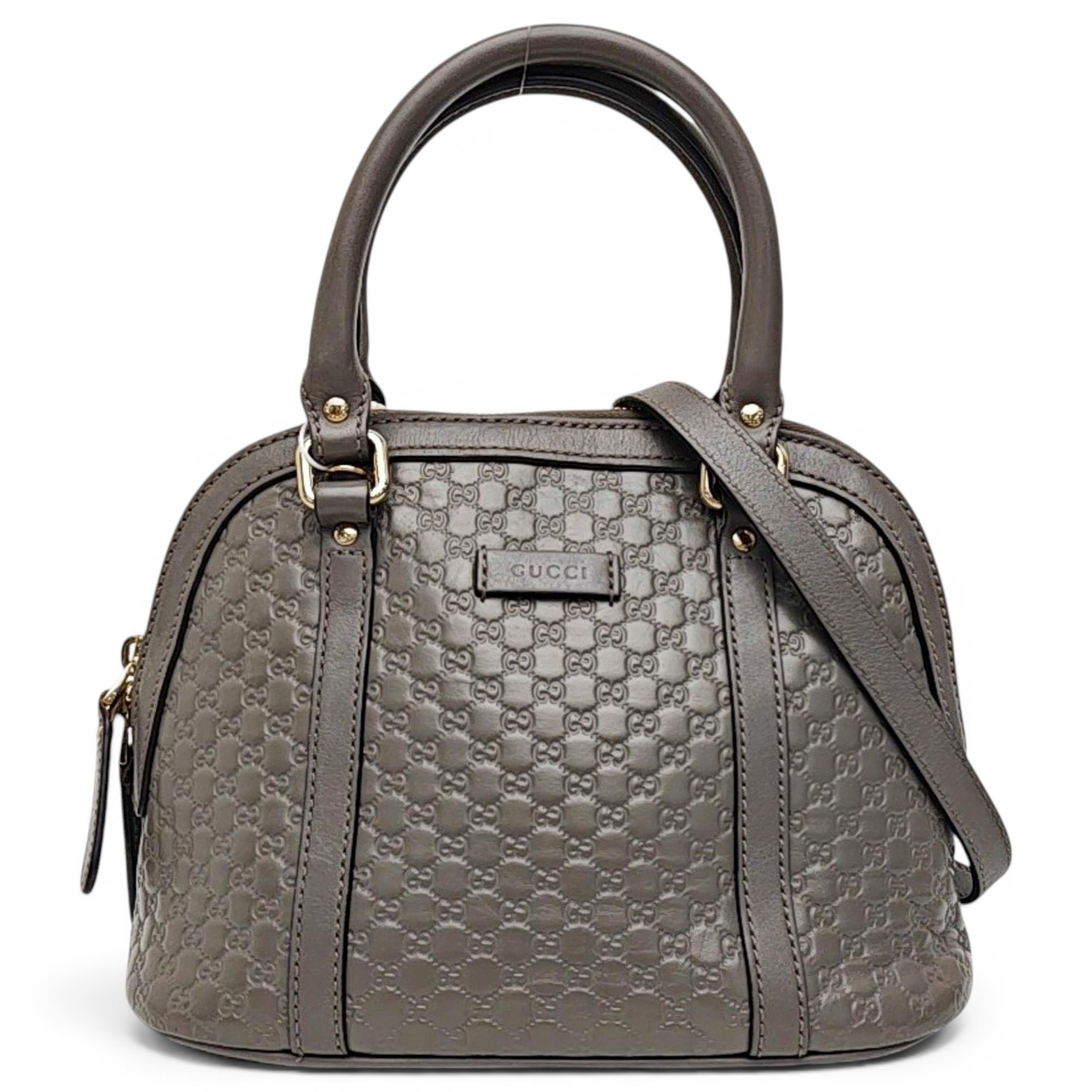 Dôme leather handbag