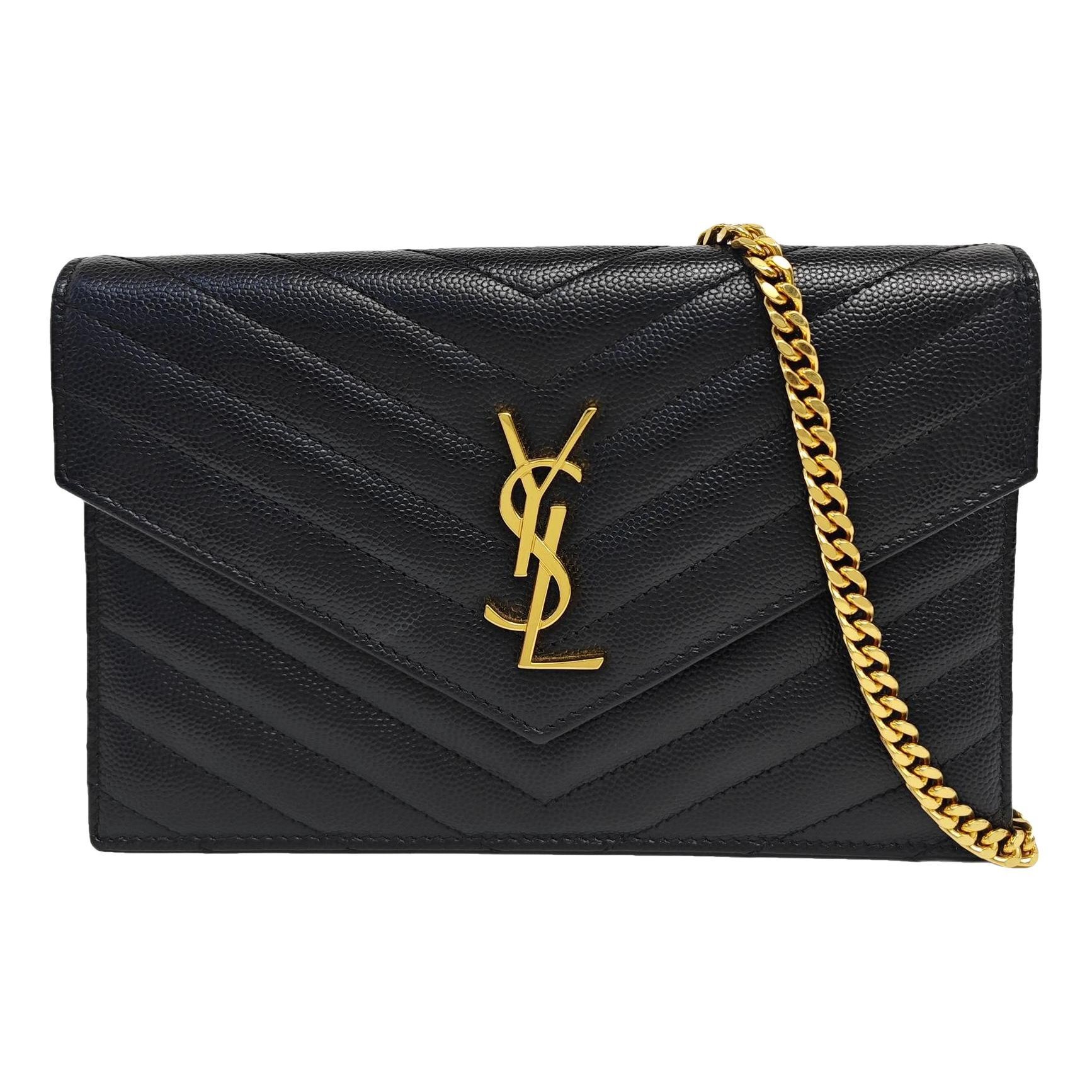 Portefeuille enveloppe leather crossbody bag