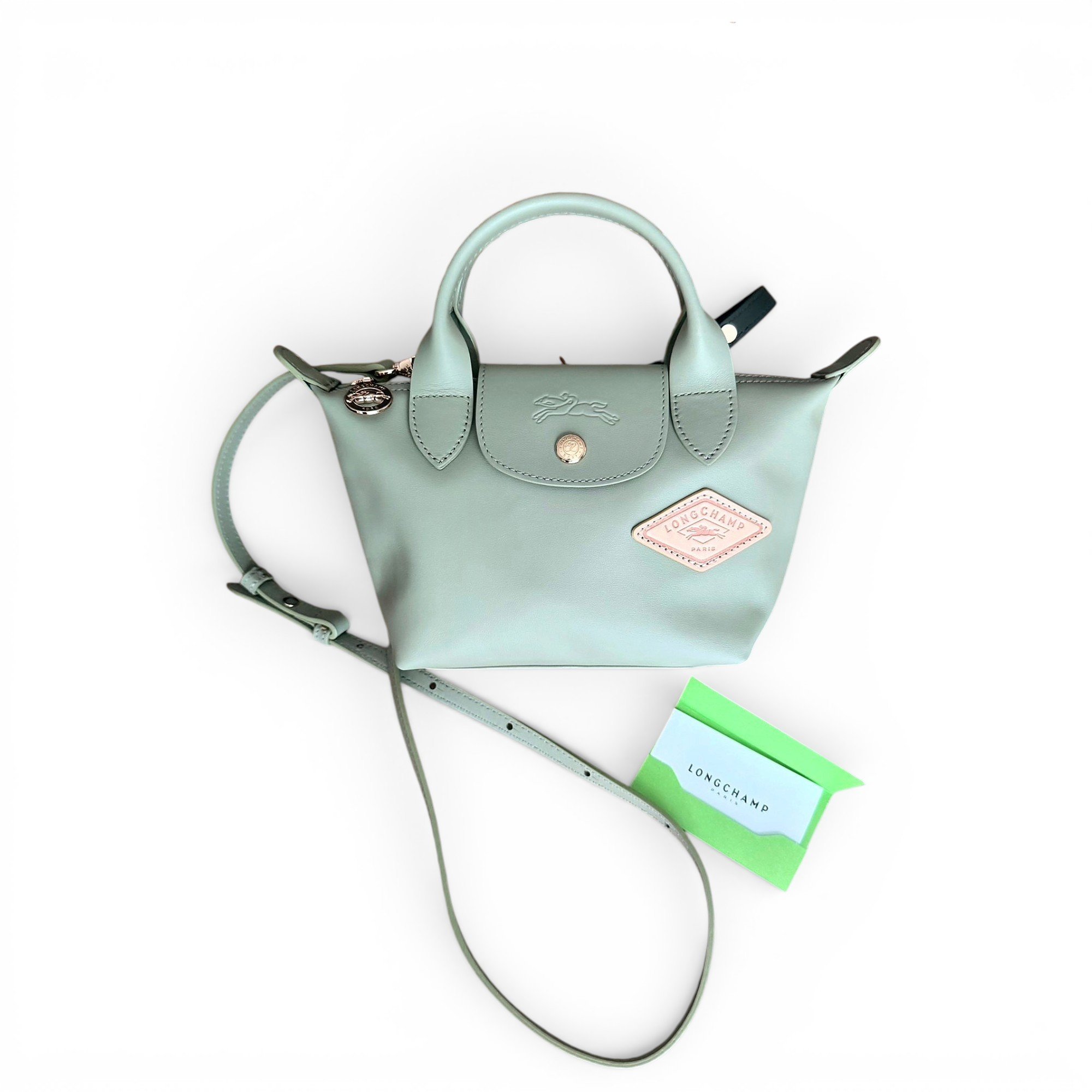 Pliage leather crossbody bag