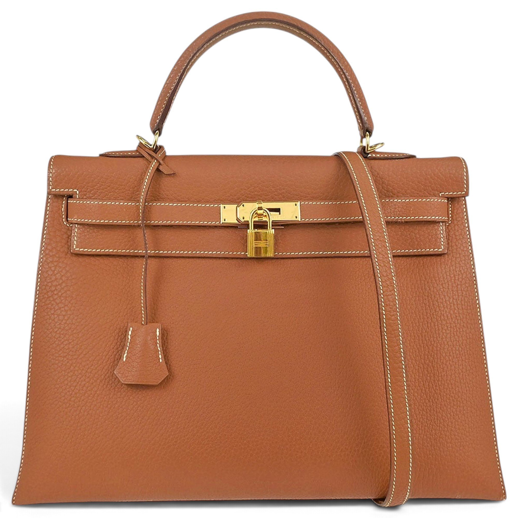 Hermes Kelly 35 Handbag Gold