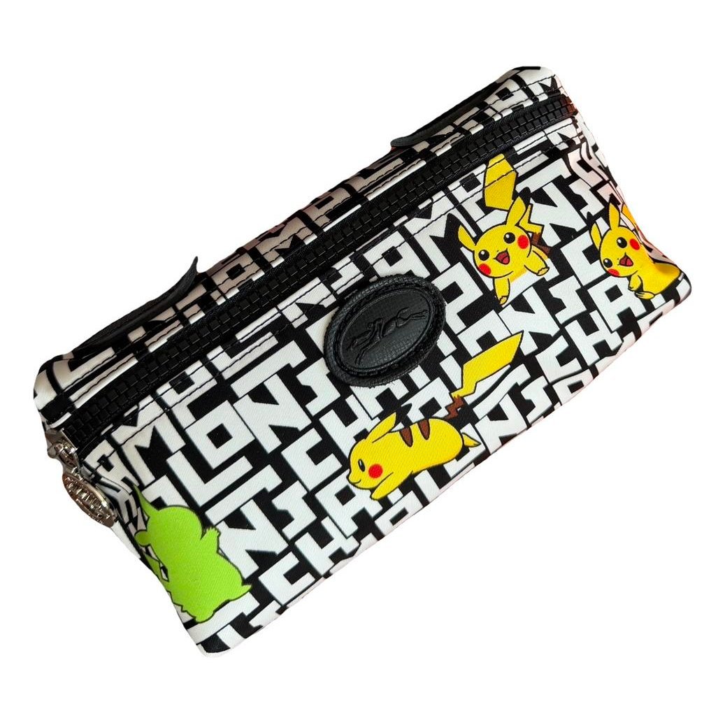 Pliage leather clutch bag