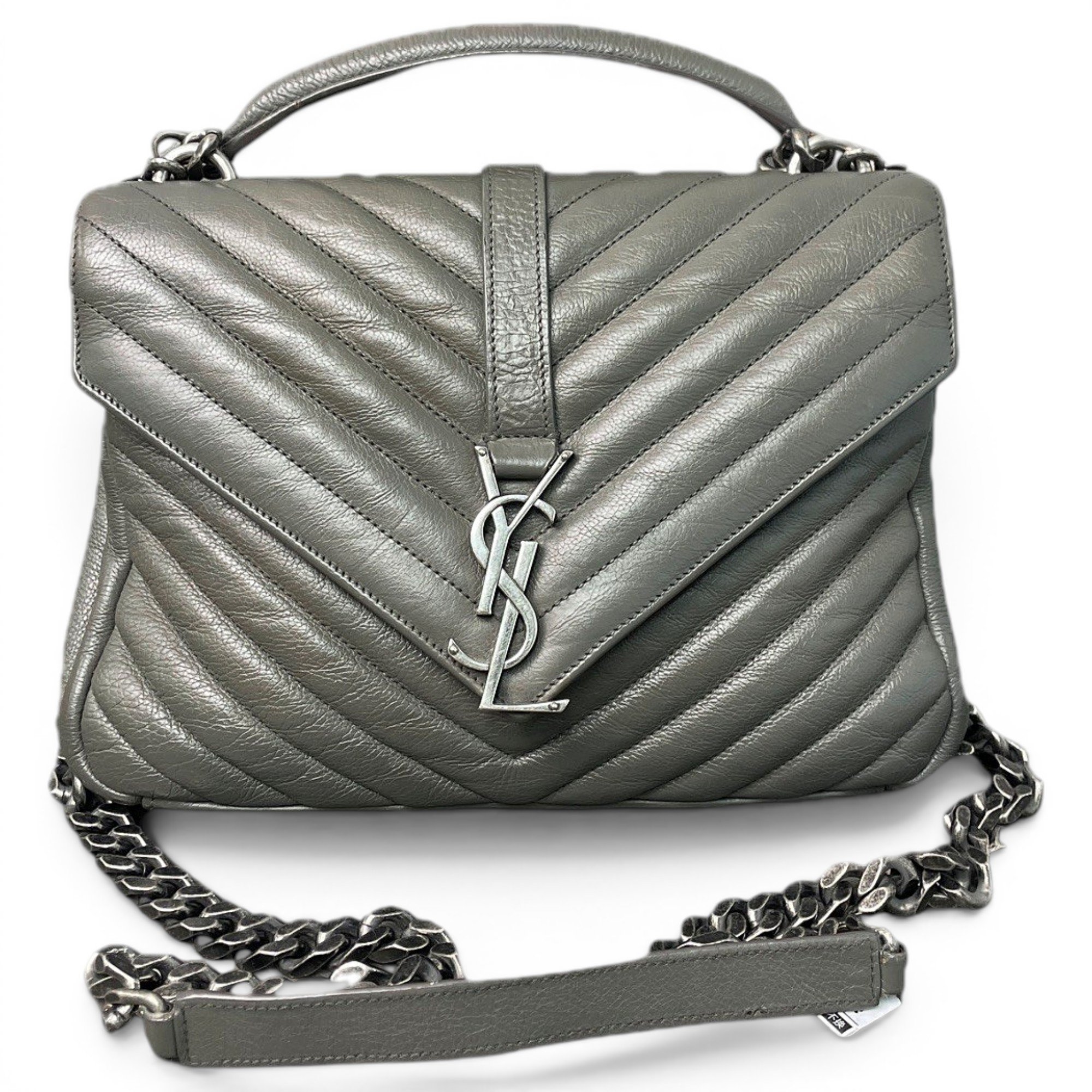 Collége monogramme leather handbag