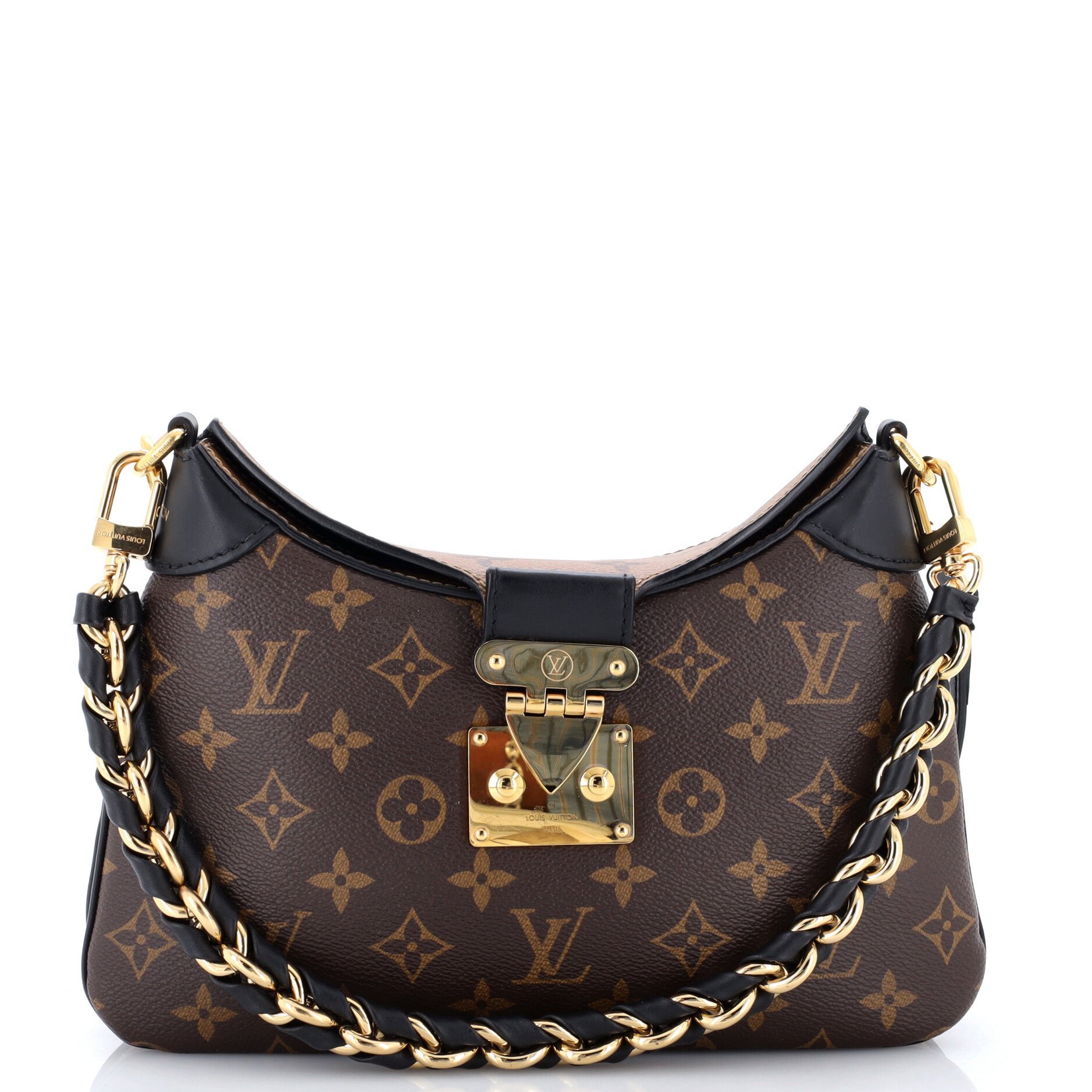 LV Twinny Handbag Monogram Canvas and Reverse Monogram Canvas with Leather