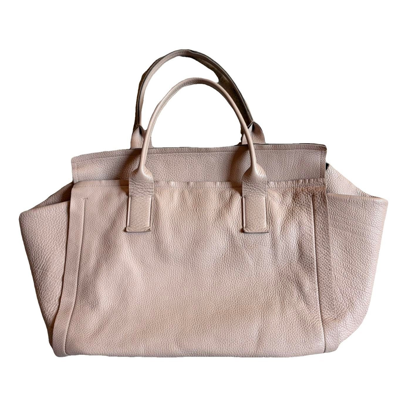 Leather tote