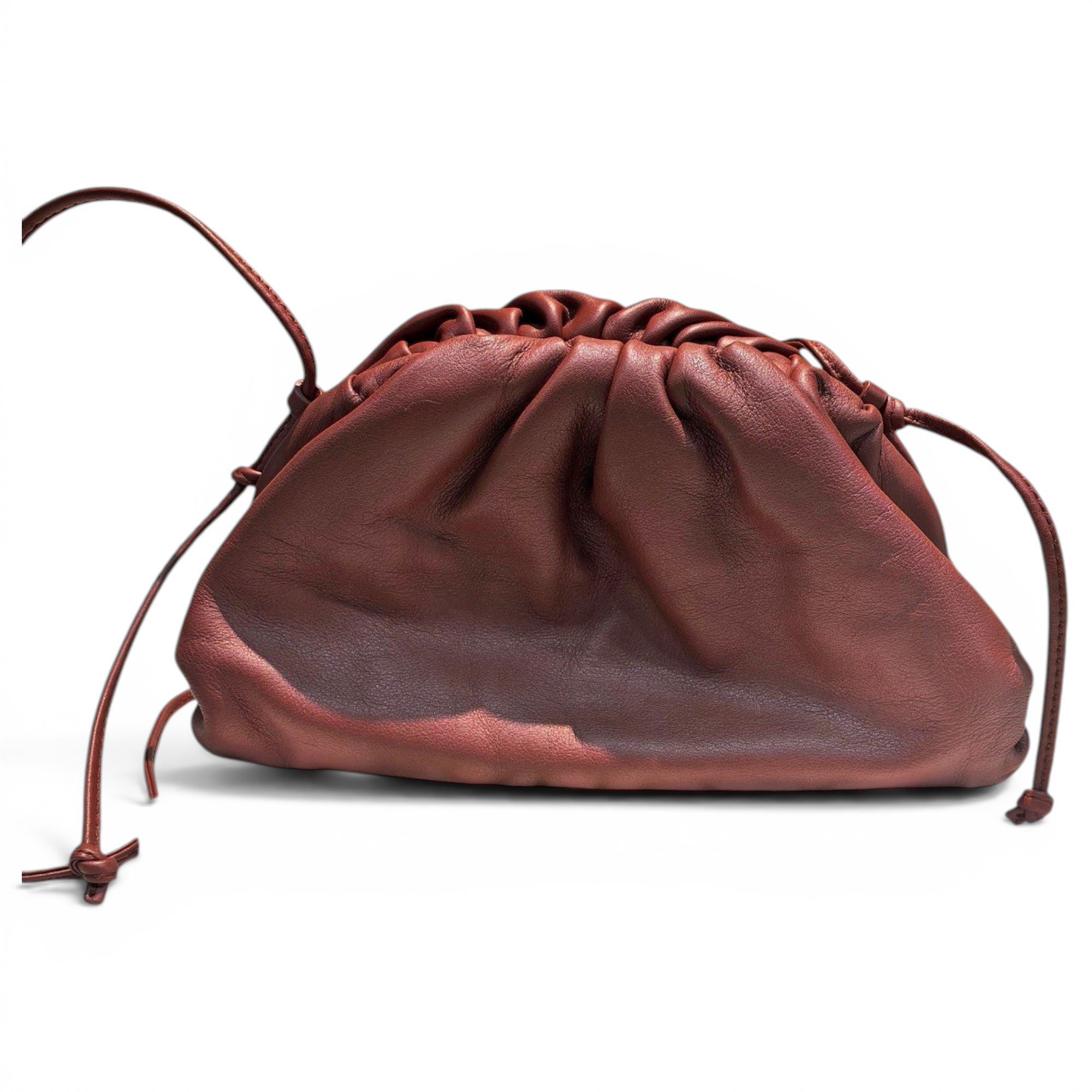 Pouch leather handbag