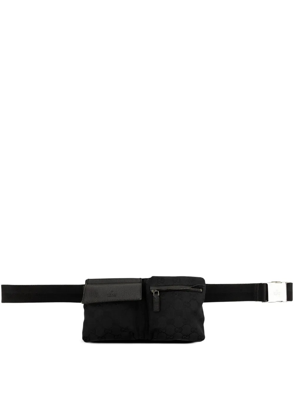2000-2015 GG Canvas Double Pocket belt bag