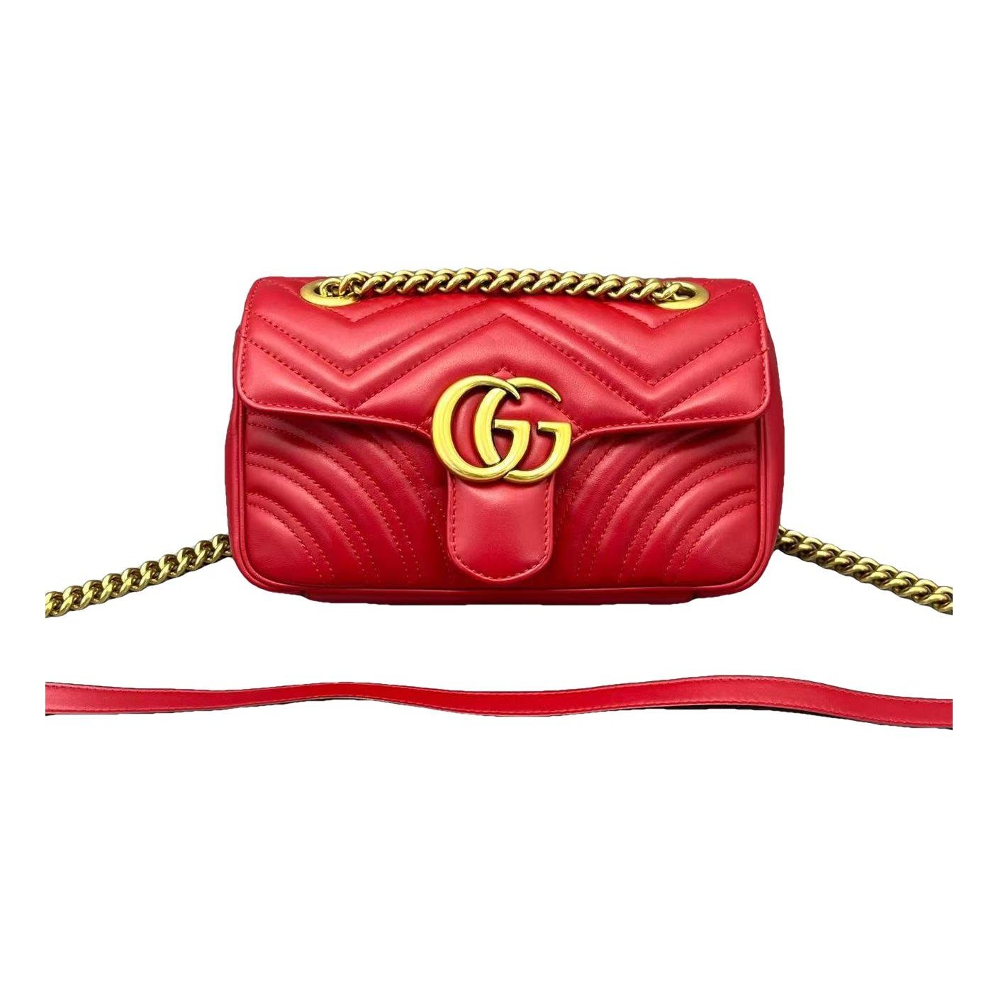 GG Marmont Flap leather handbag