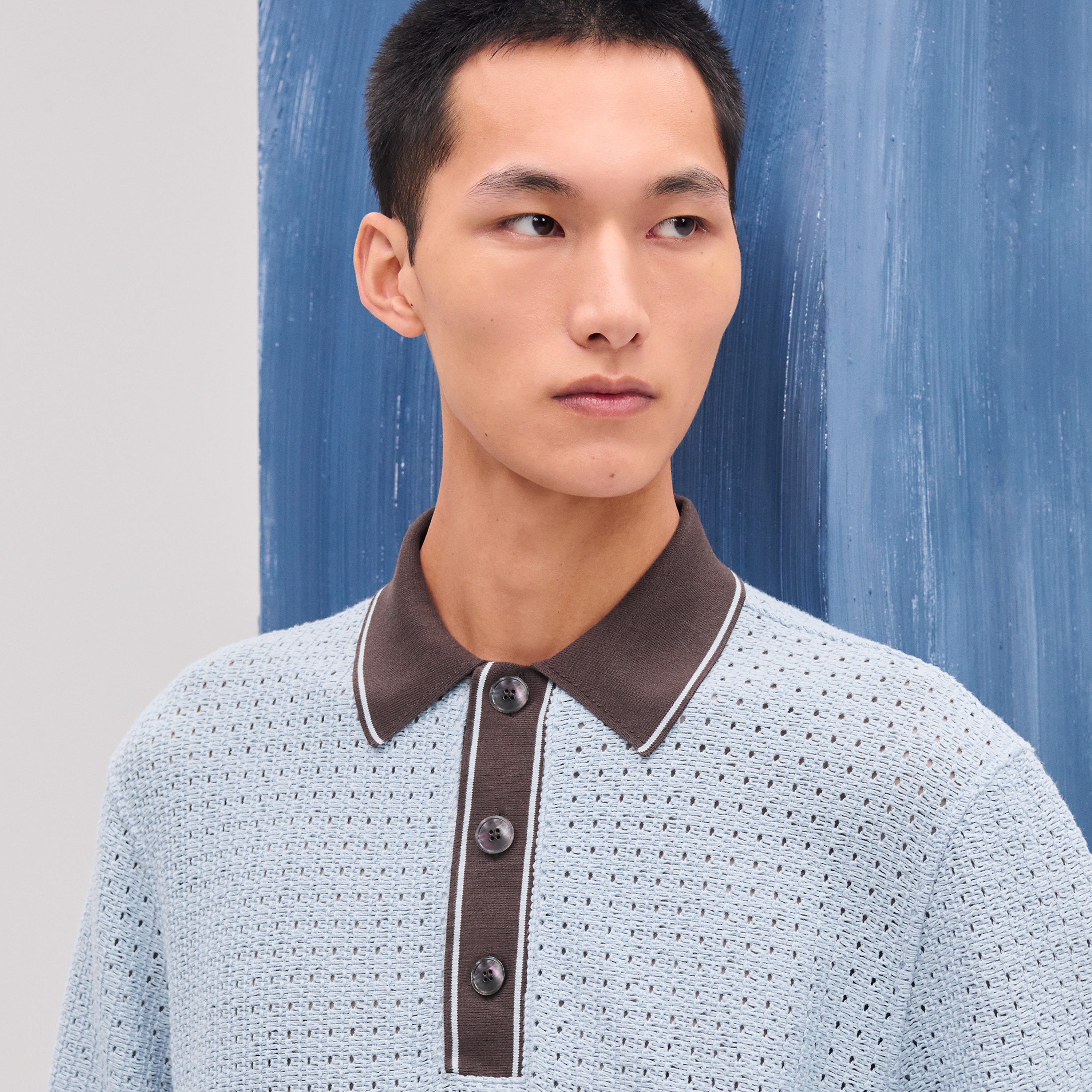 "Ajoures colores" polo shirt