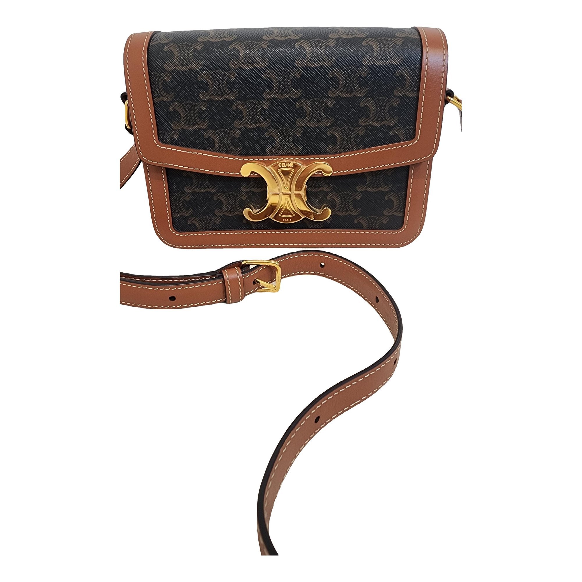 Triomphe leather crossbody bag