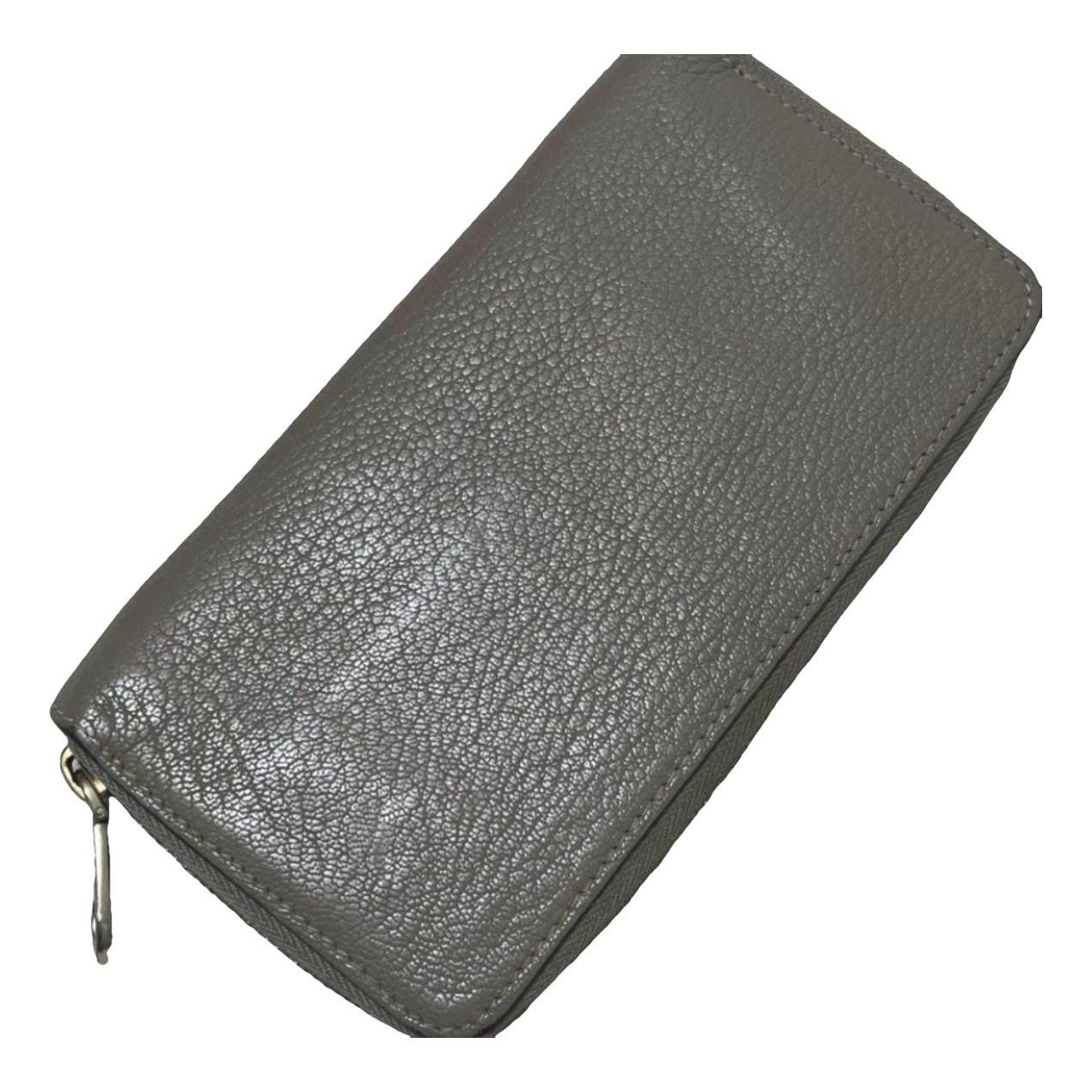 Leather clutch bag