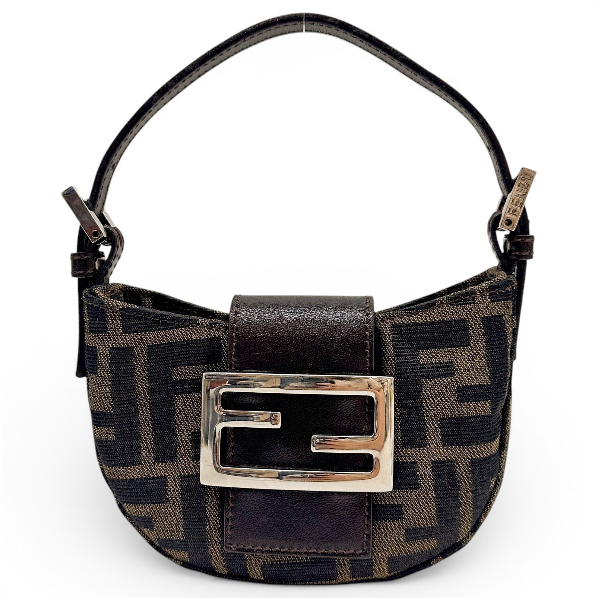Croissant Vintage cloth mini bag