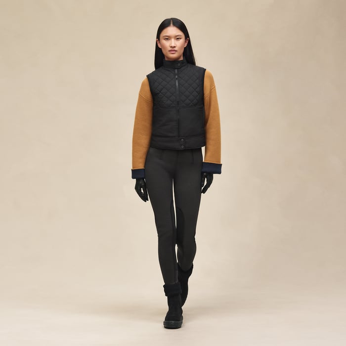 Noir Reversible Sleeveless Jacket