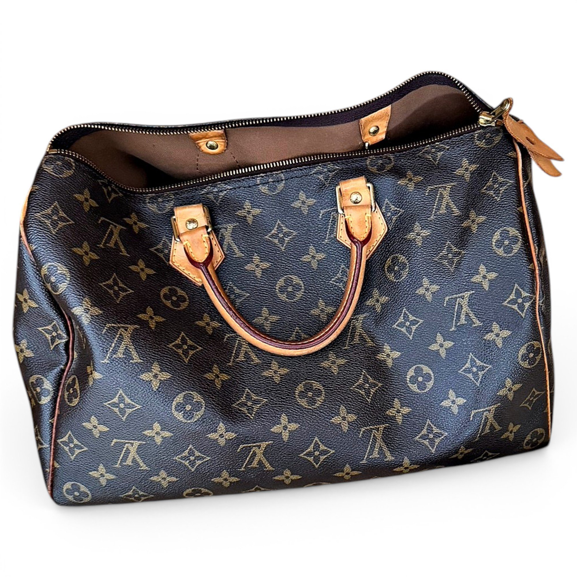 Speedy vinyl handbag