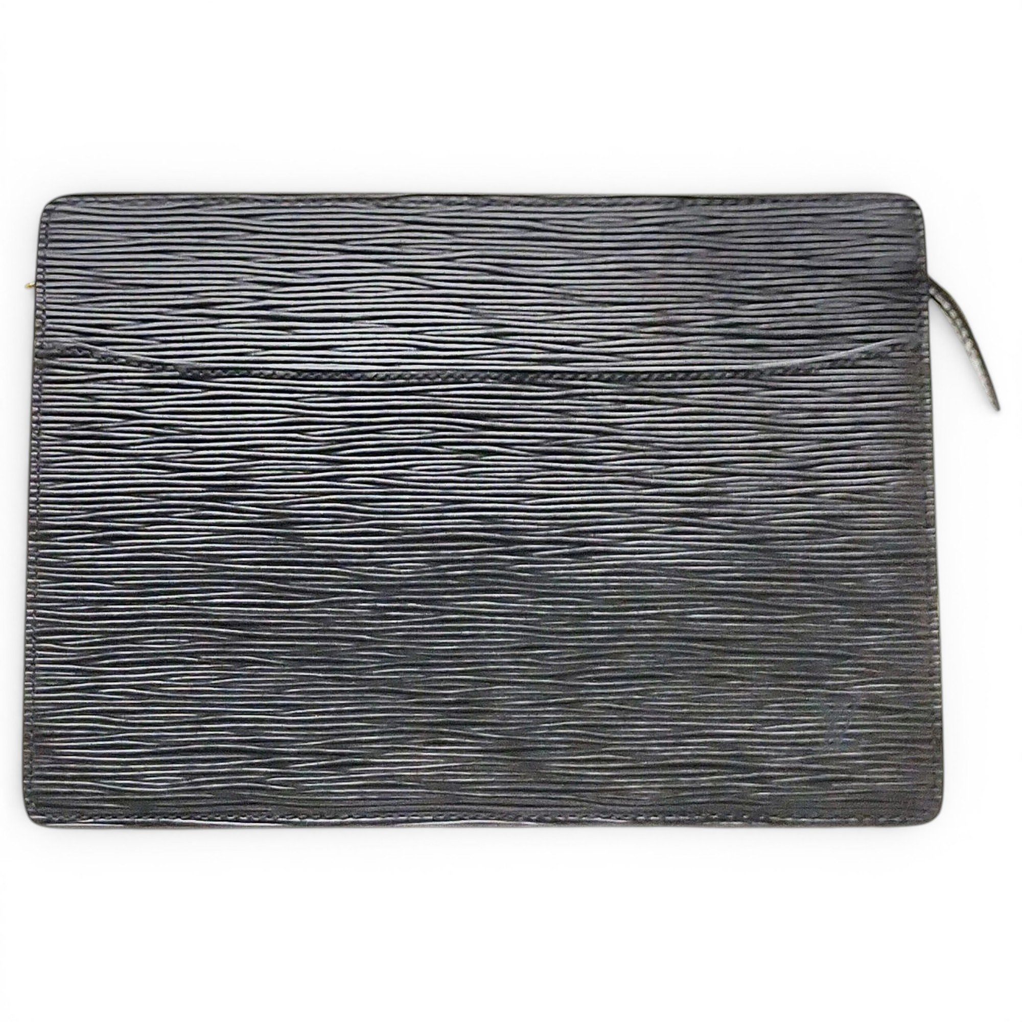 Leather clutch bag