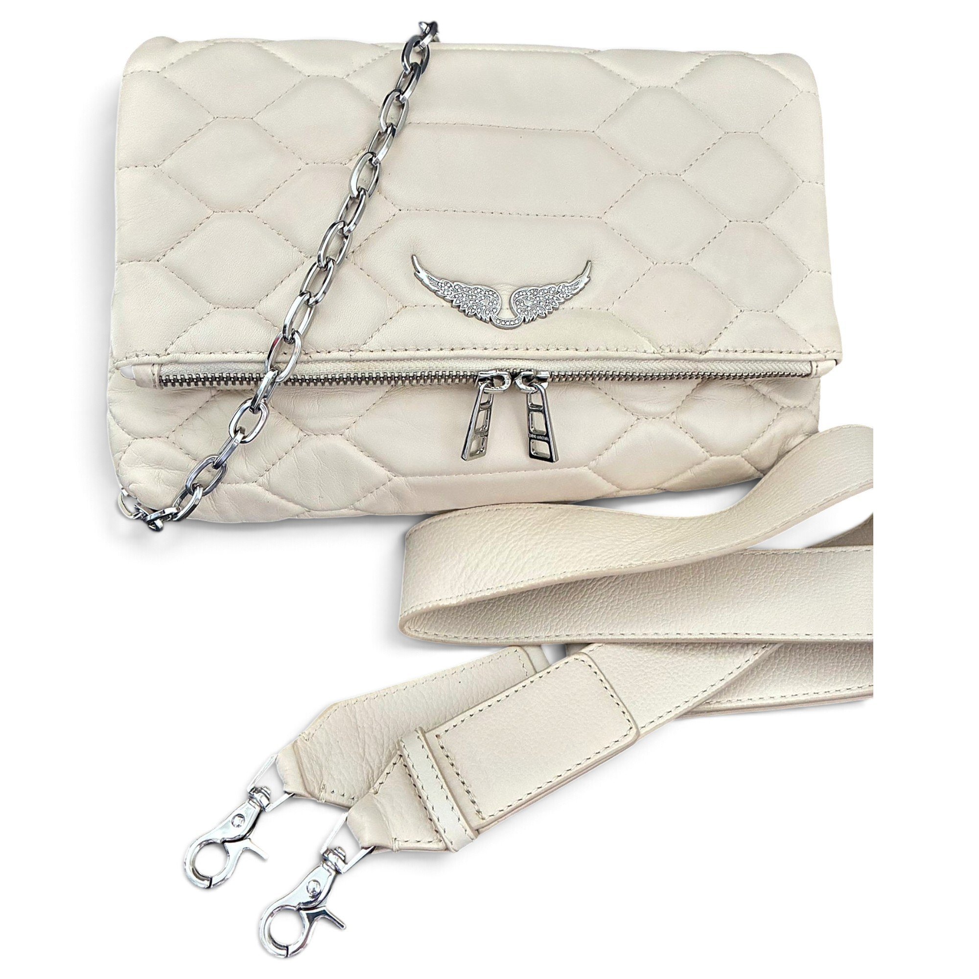 Rock leather crossbody bag
