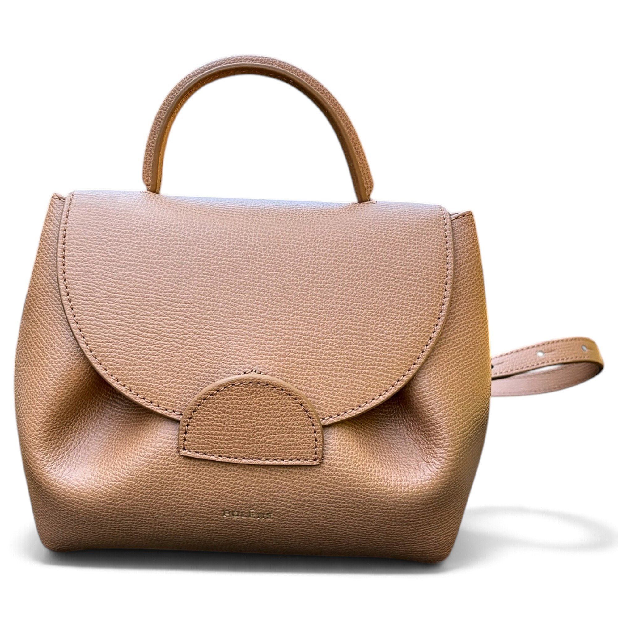 Numéro un nano leather crossbody bag
