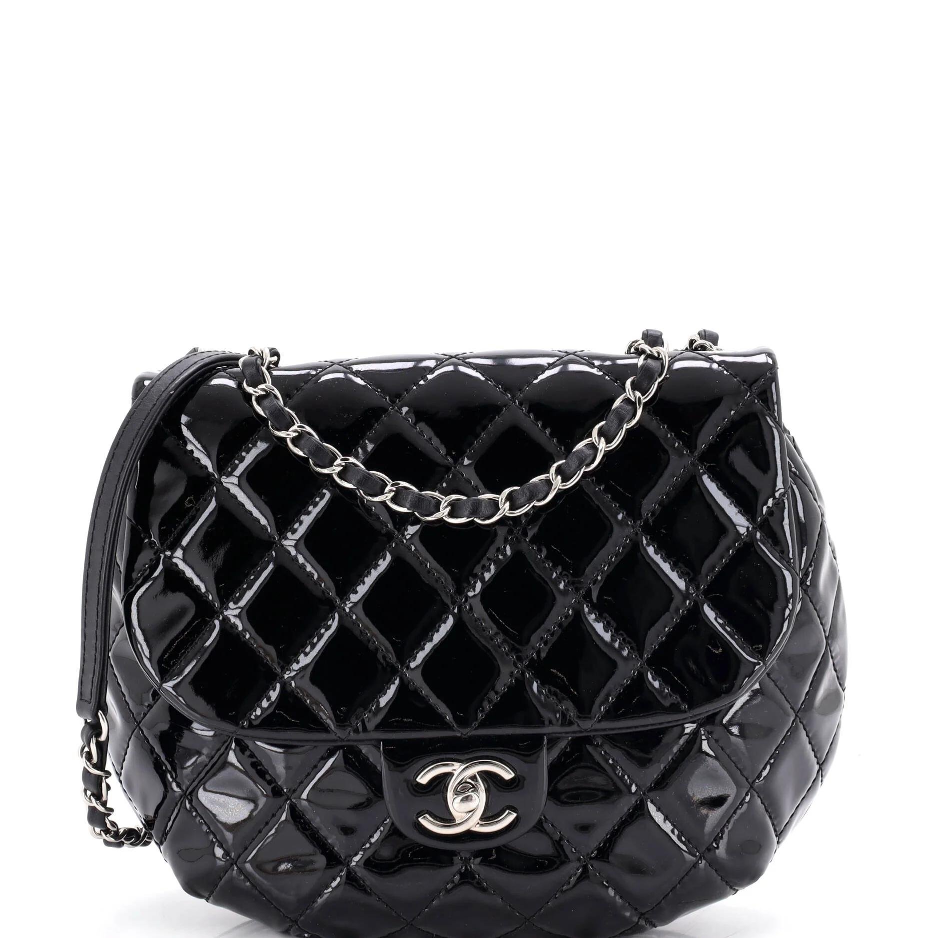 Patent leather handbag