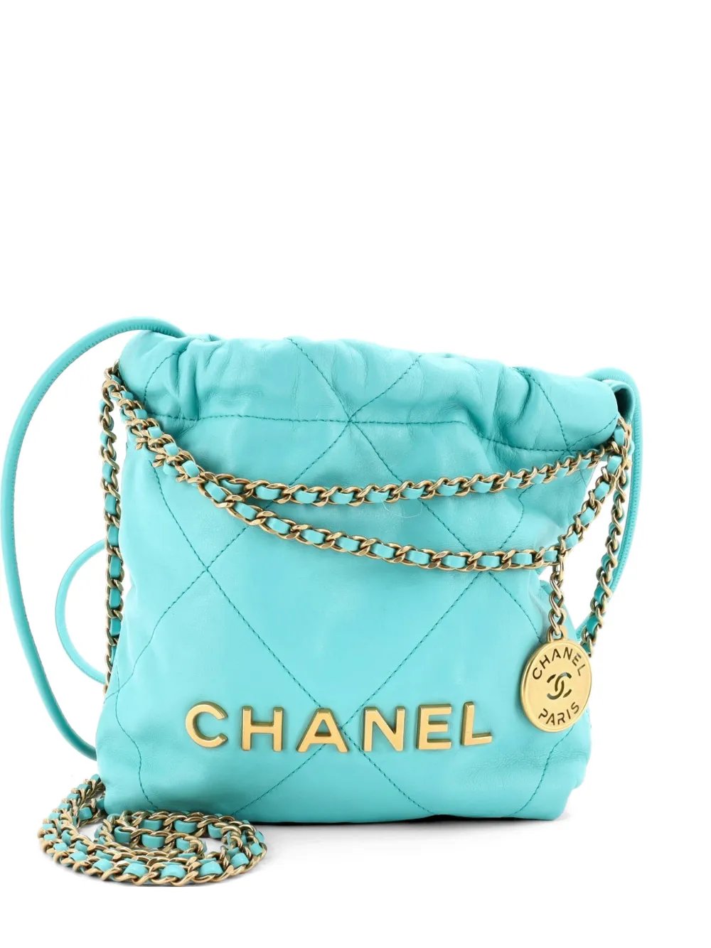 22 Chain Hobo Quilted Calfskin Mini crossbody bag