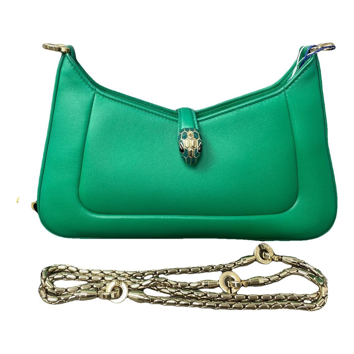 Serpenti leather handbag