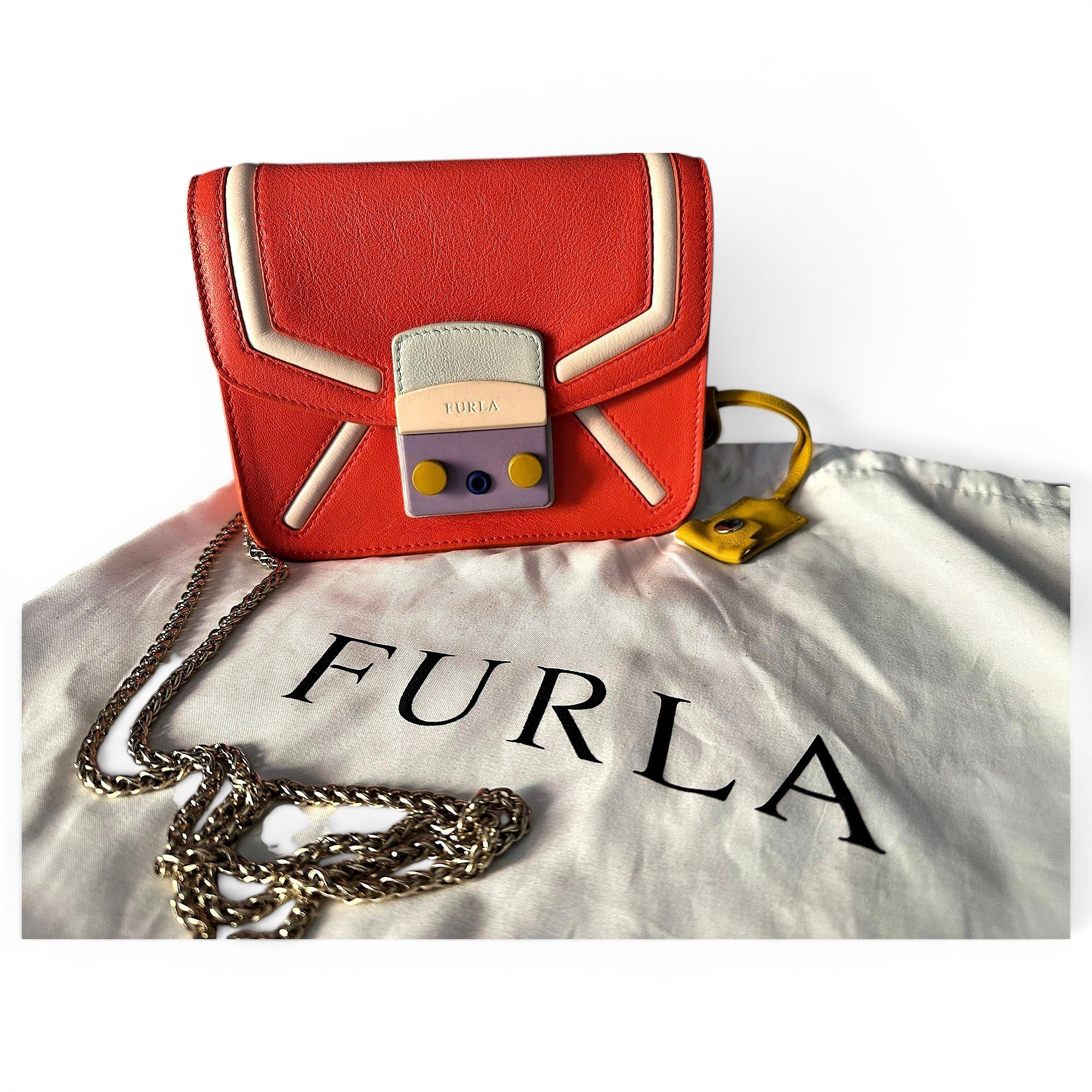 Leather clutch bag
