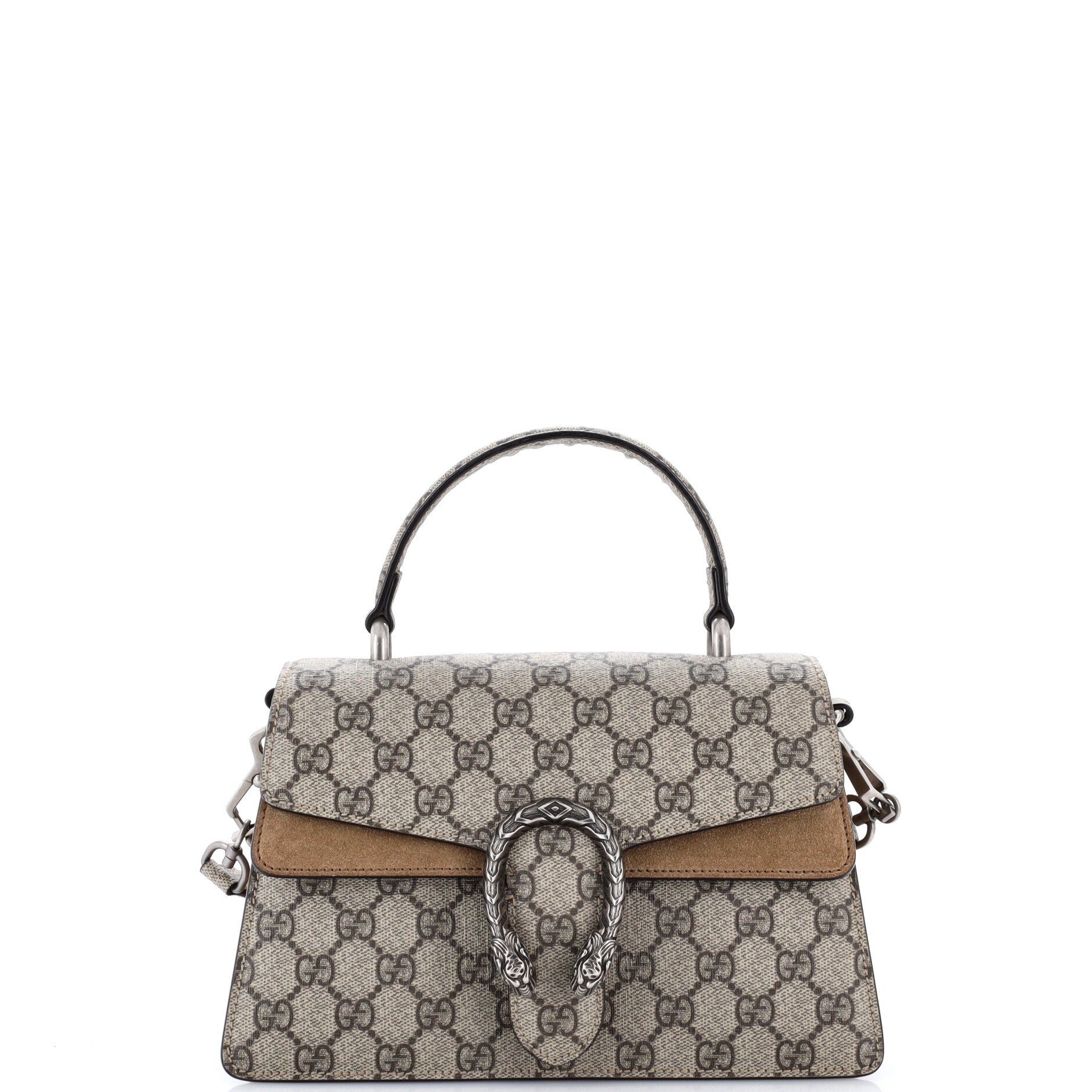 Dionysus Convertible Top Handle Bag GG Coated Canvas Small