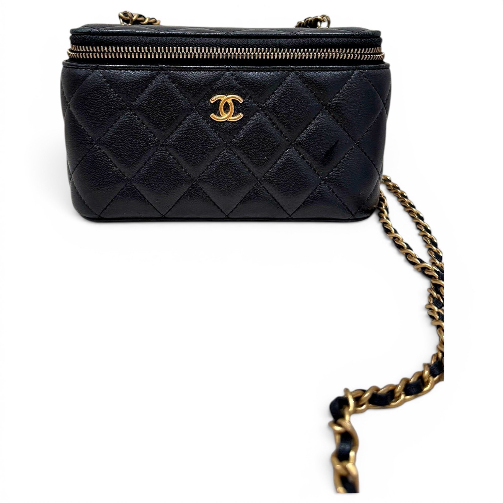 Trendy CC Vanity leather handbag