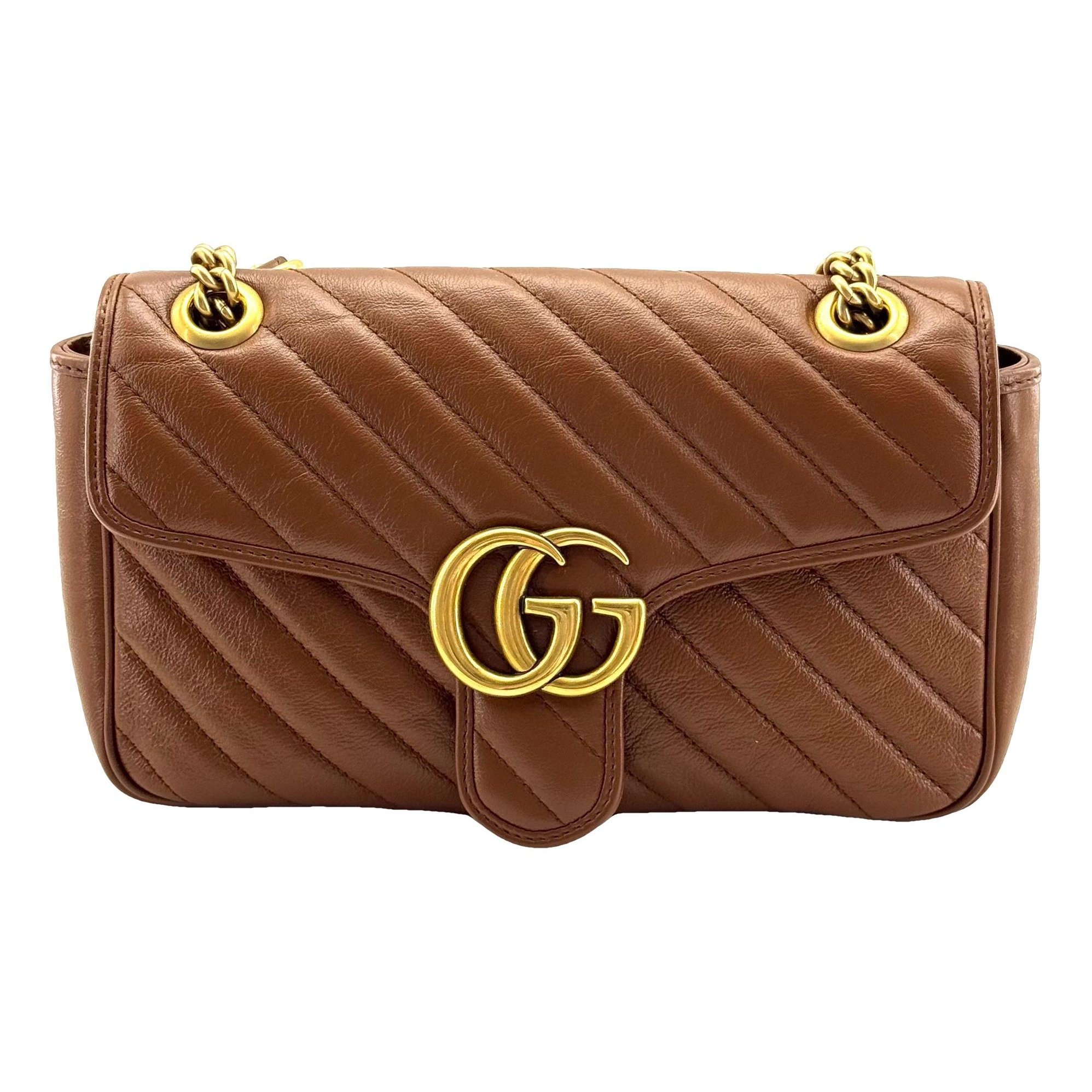 GG Marmont Flap leather crossbody bag