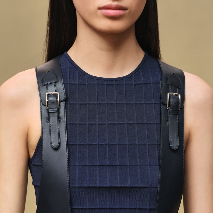 Bleu Noir Overall Skirt