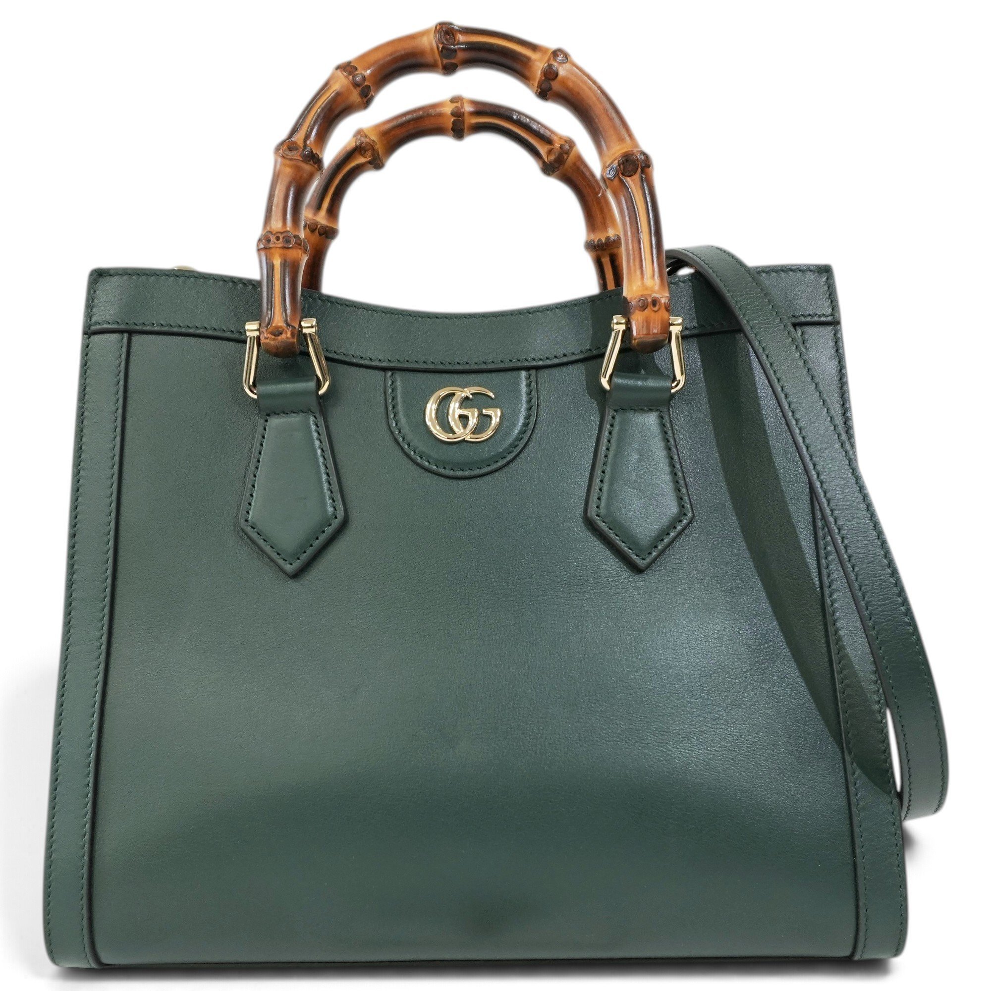 Diana Bamboo leather handbag