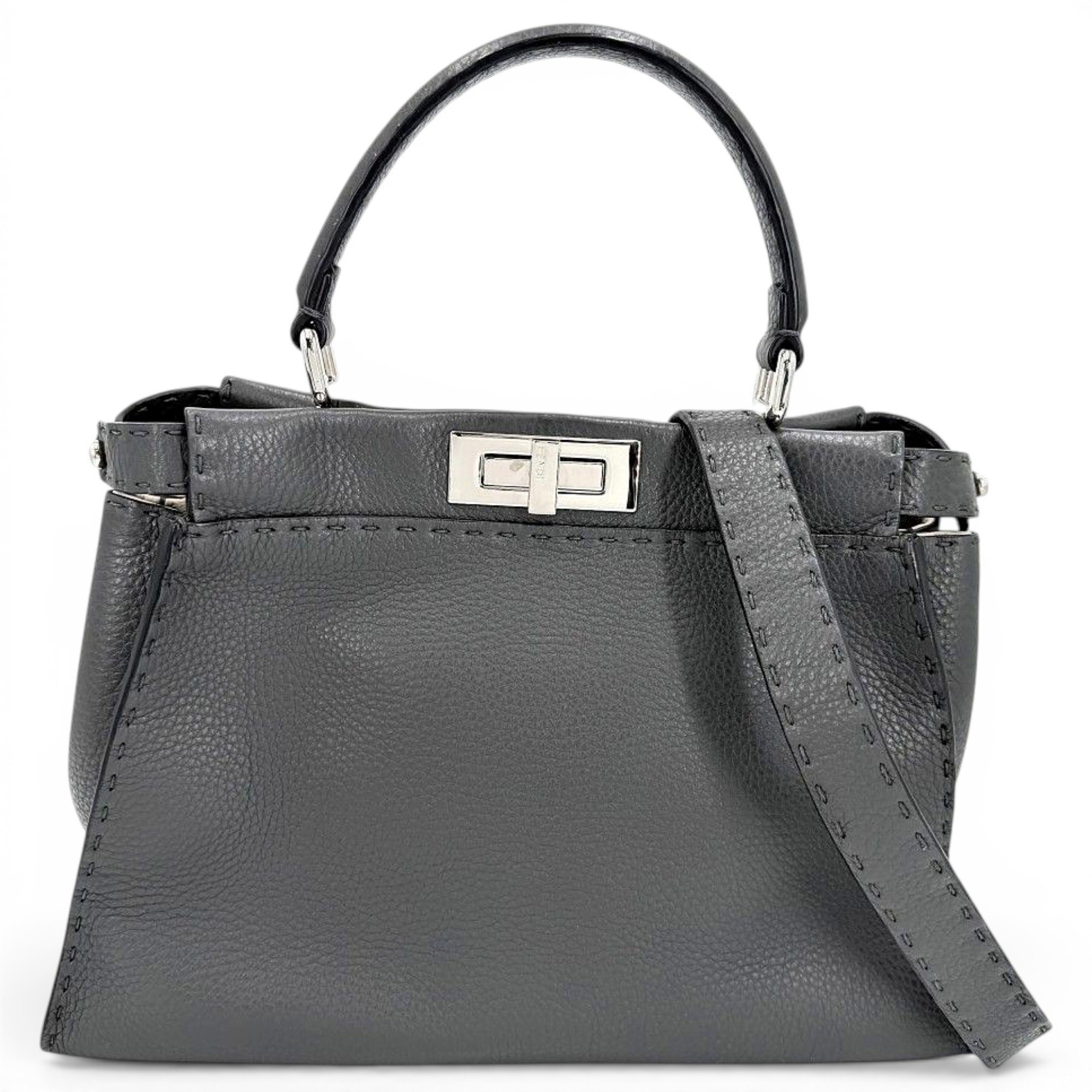 Peekaboo leather handbag