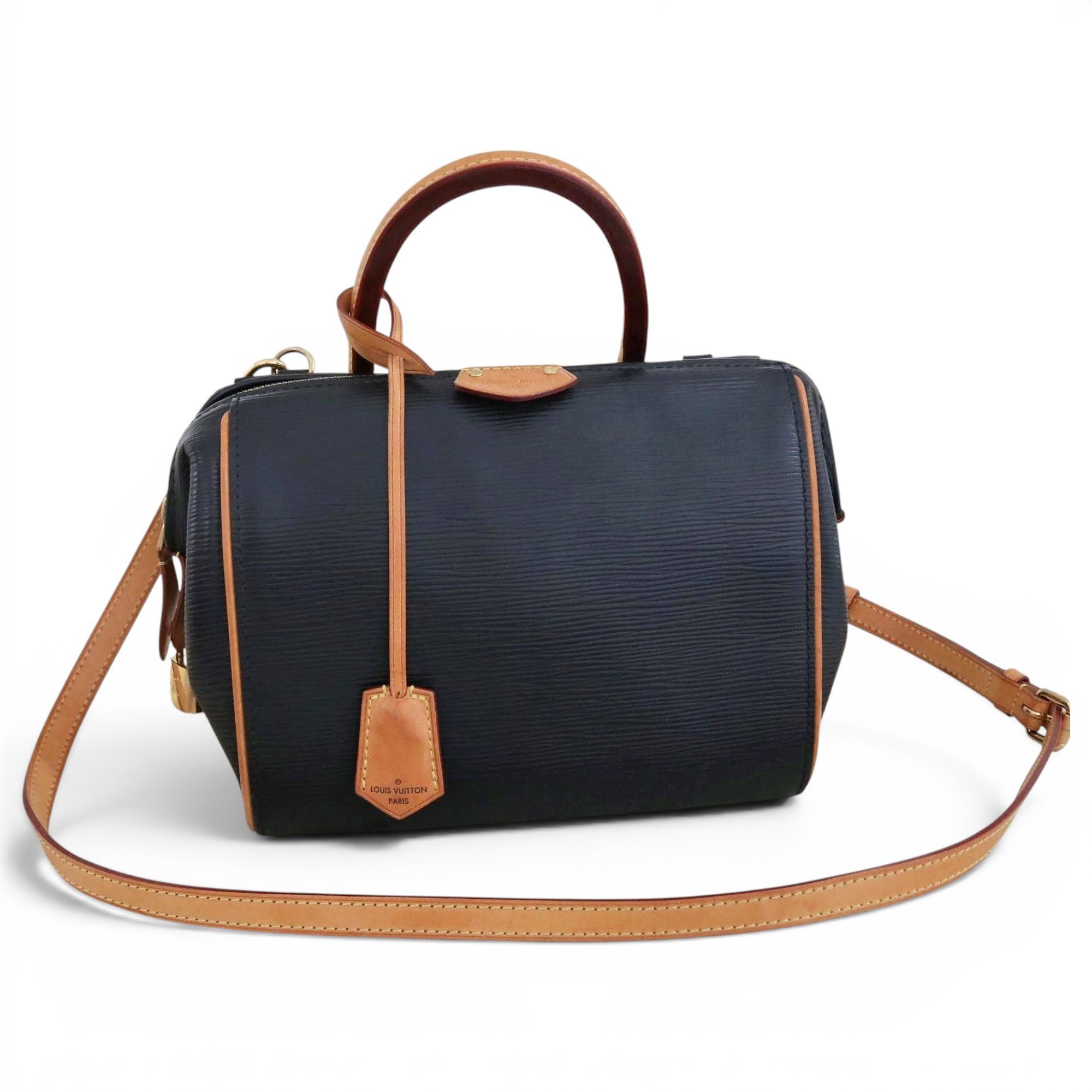 Leather bowling bag