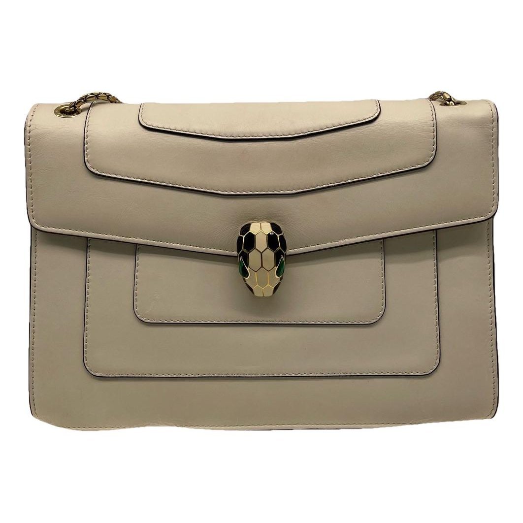 Serpenti leather handbag