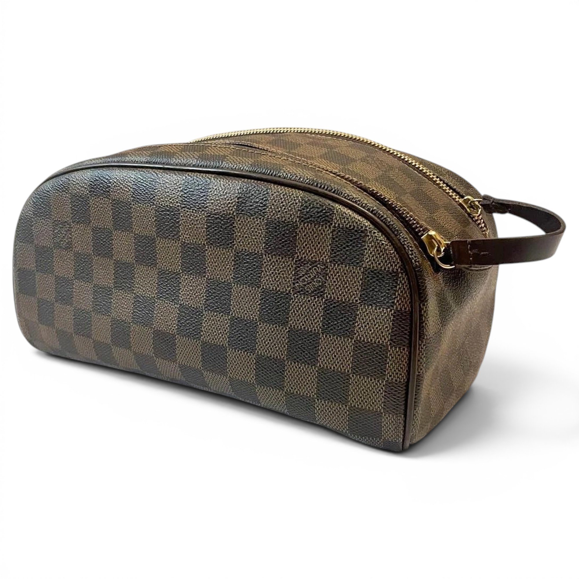 Leather clutch bag