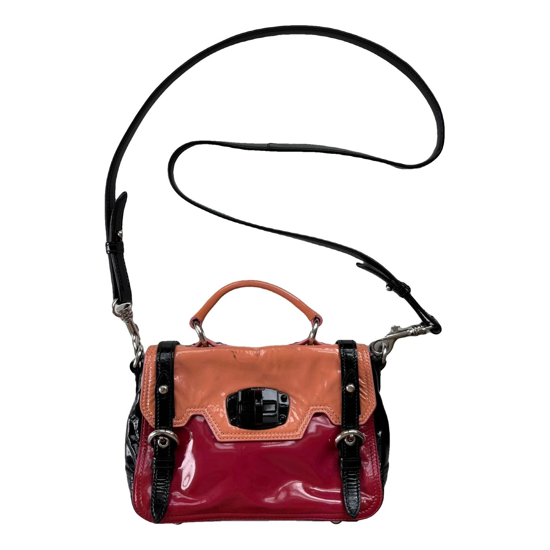 Patent leather bag