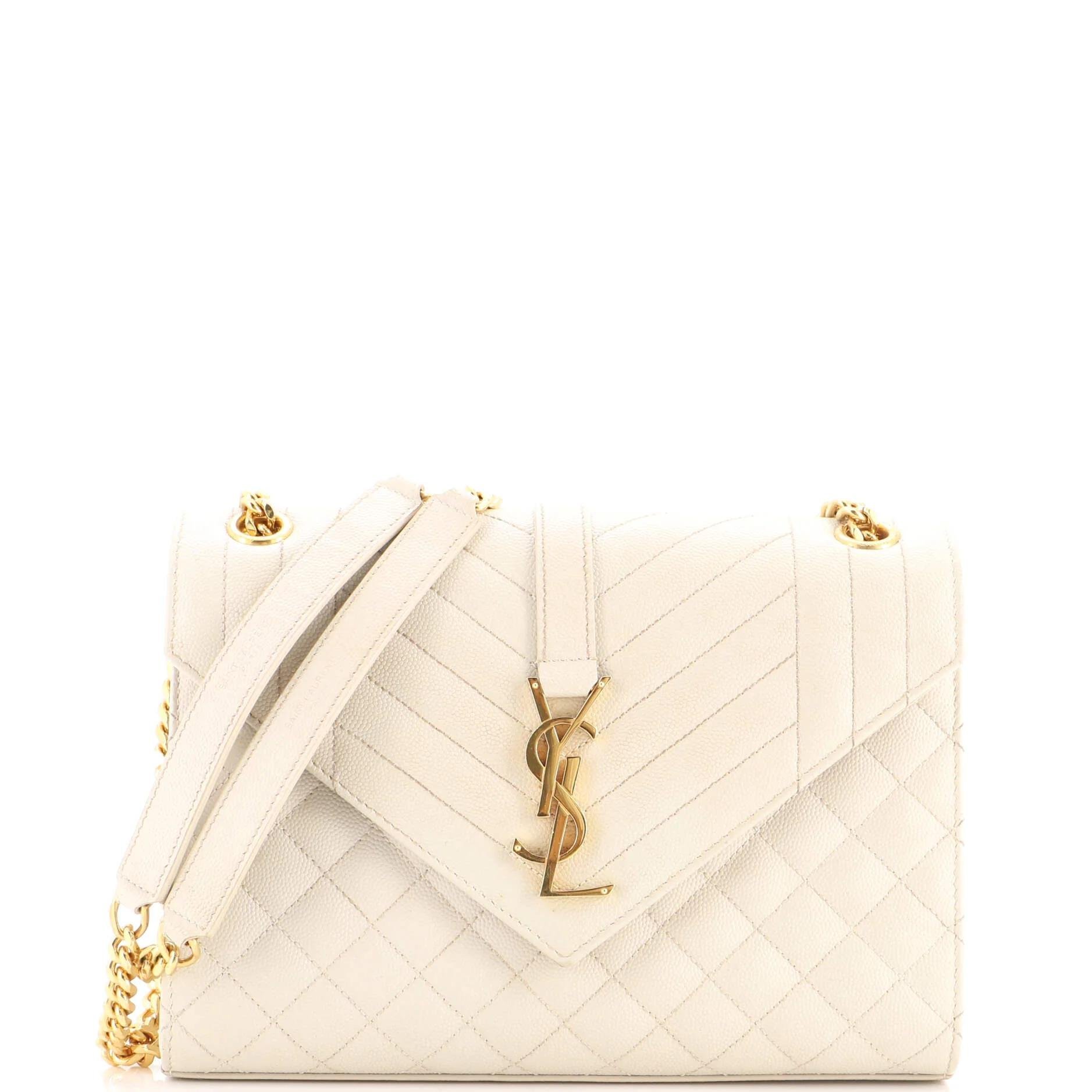 Envelope leather handbag