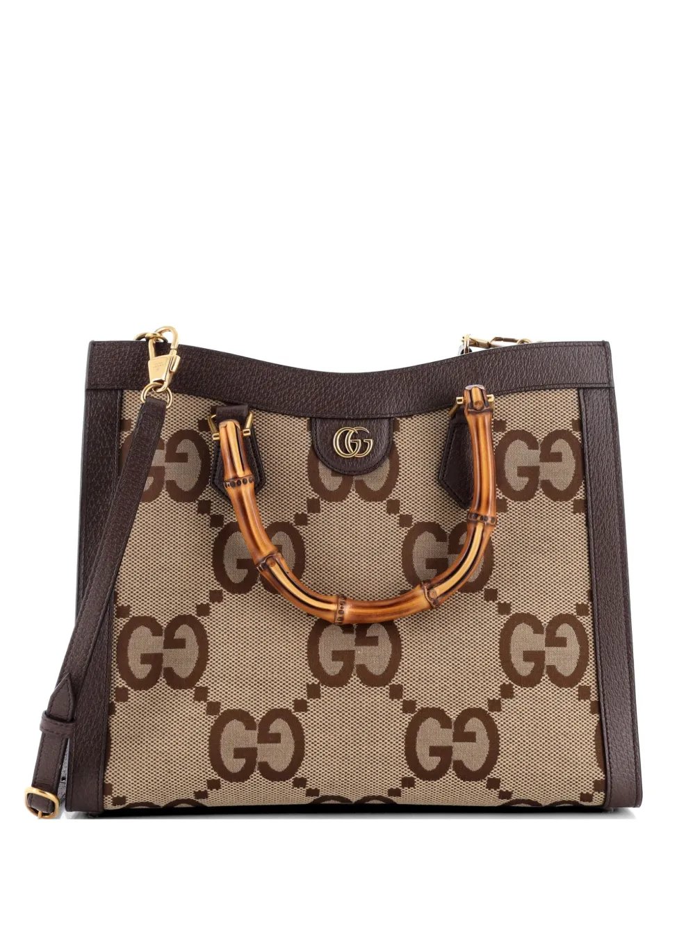 Diana NM Bamboo Handle Jumbo GG Canvas Medium tote bag