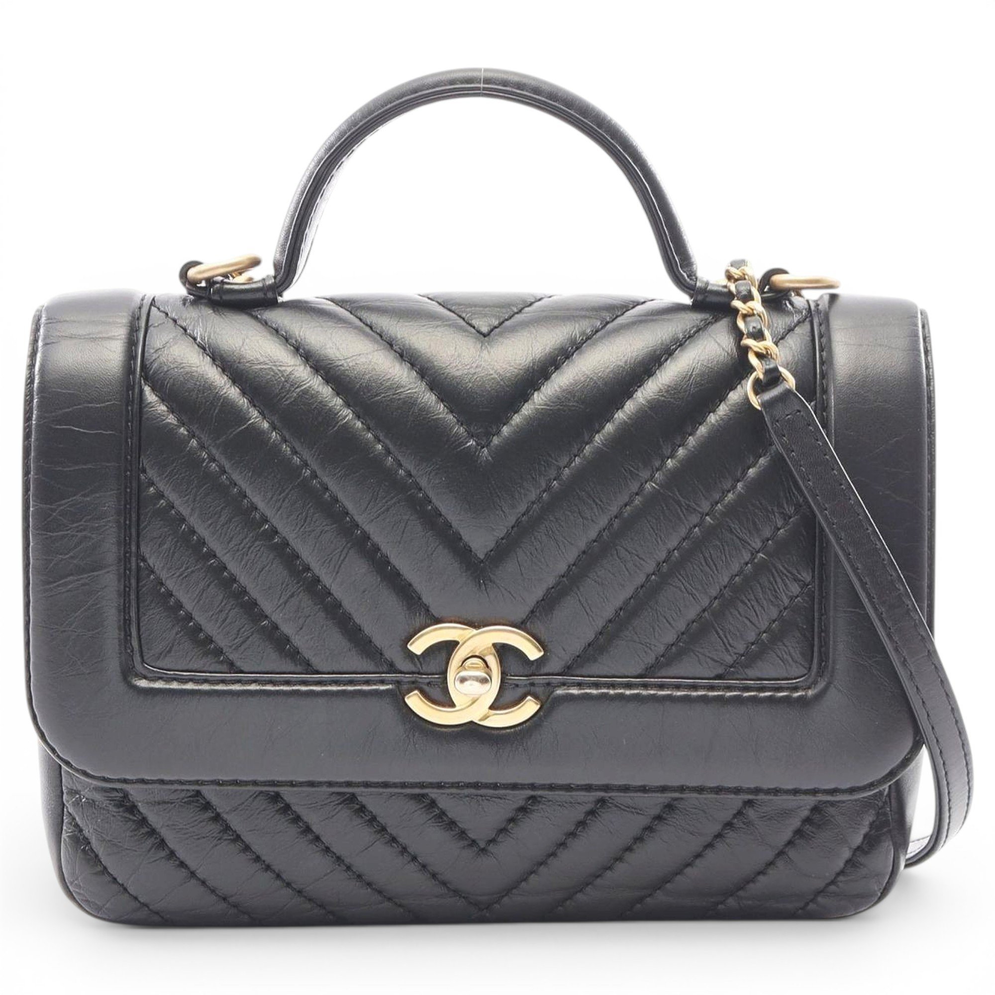 Mademoiselle leather handbag