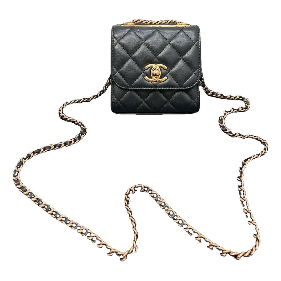 Trendy CC leather mini bag